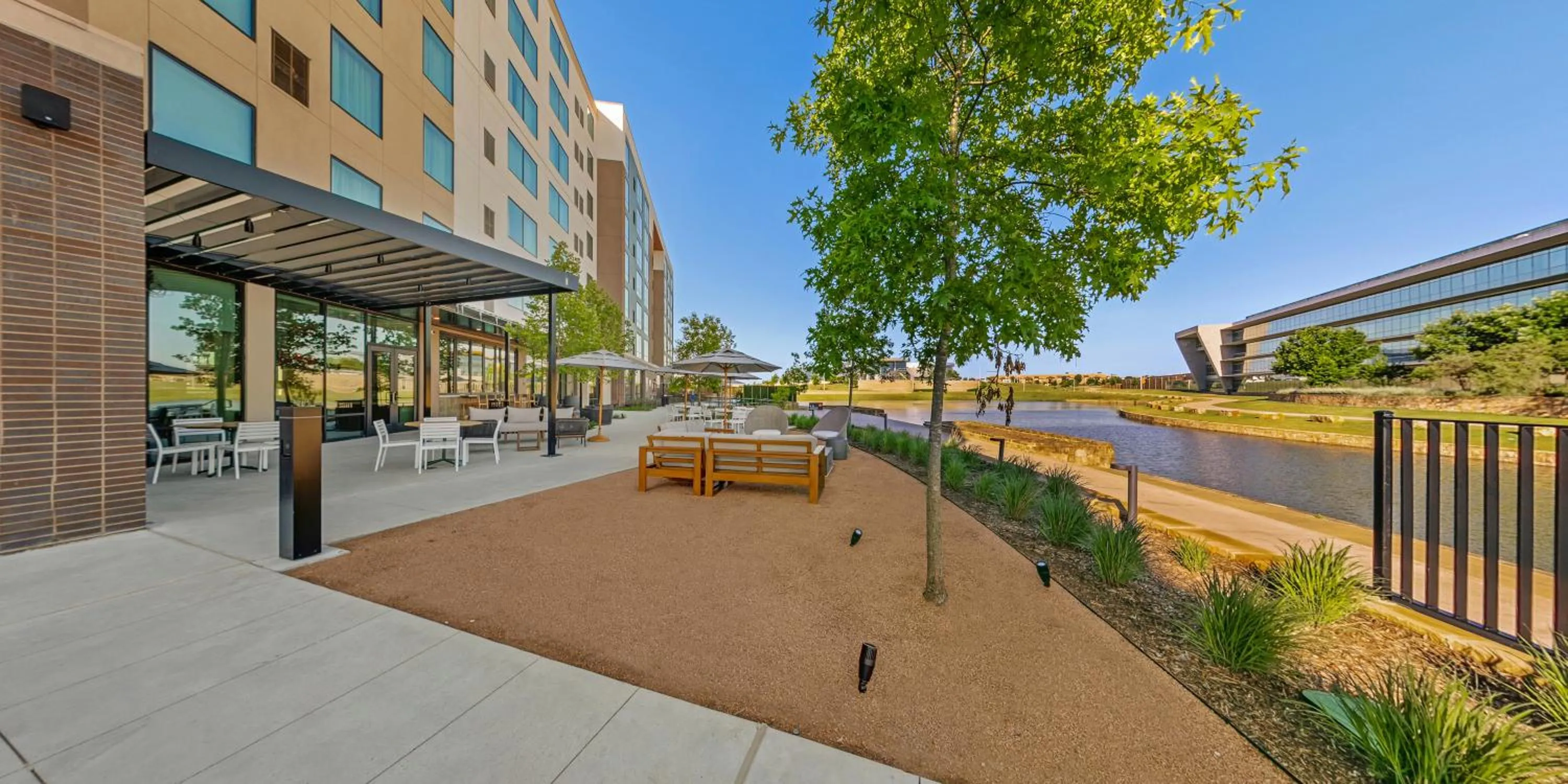 Patio in Hilton Garden Inn Grand Prairie At EpicCentral