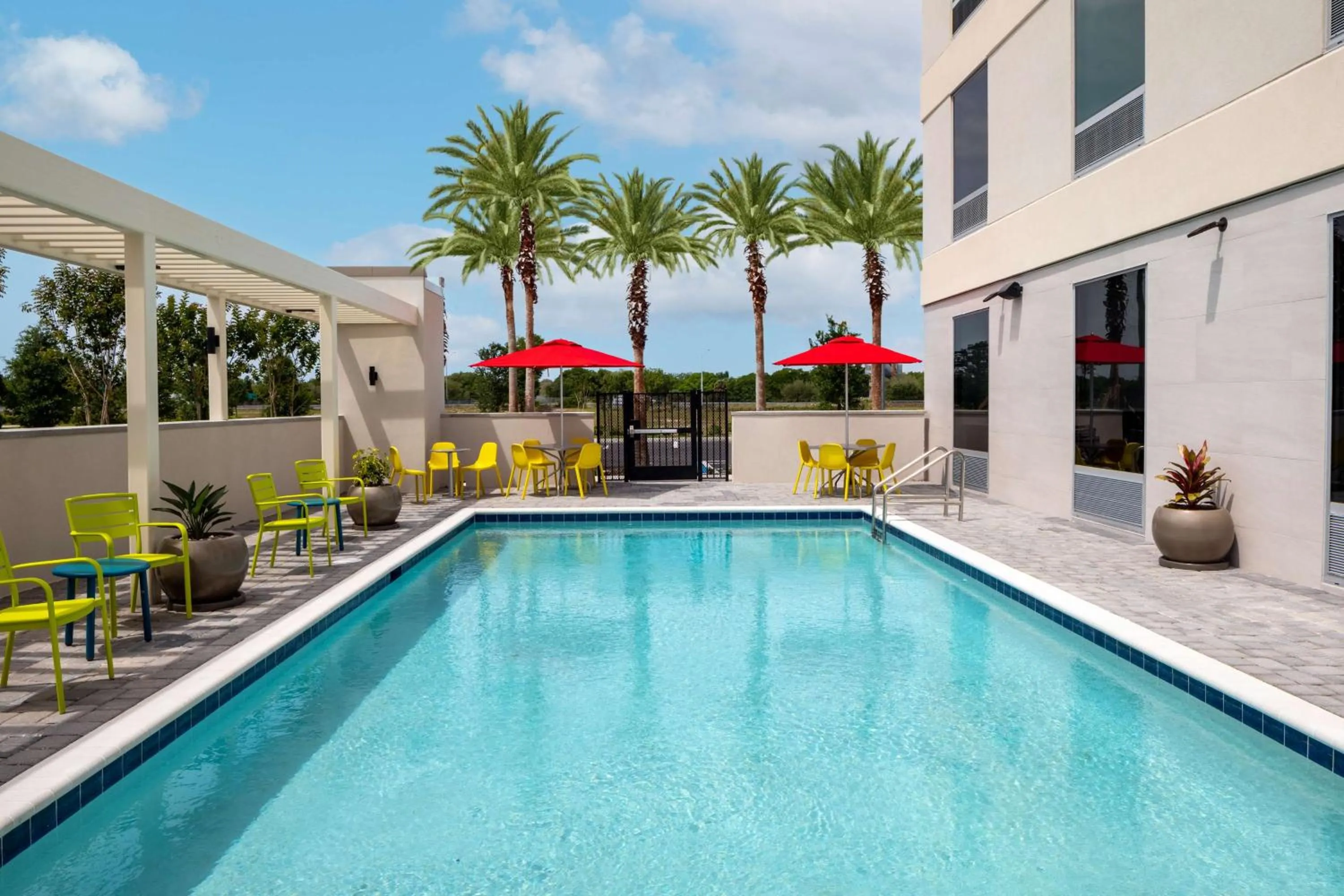 Pool view in Home2 Suites By Hilton Lake Mary Orlando