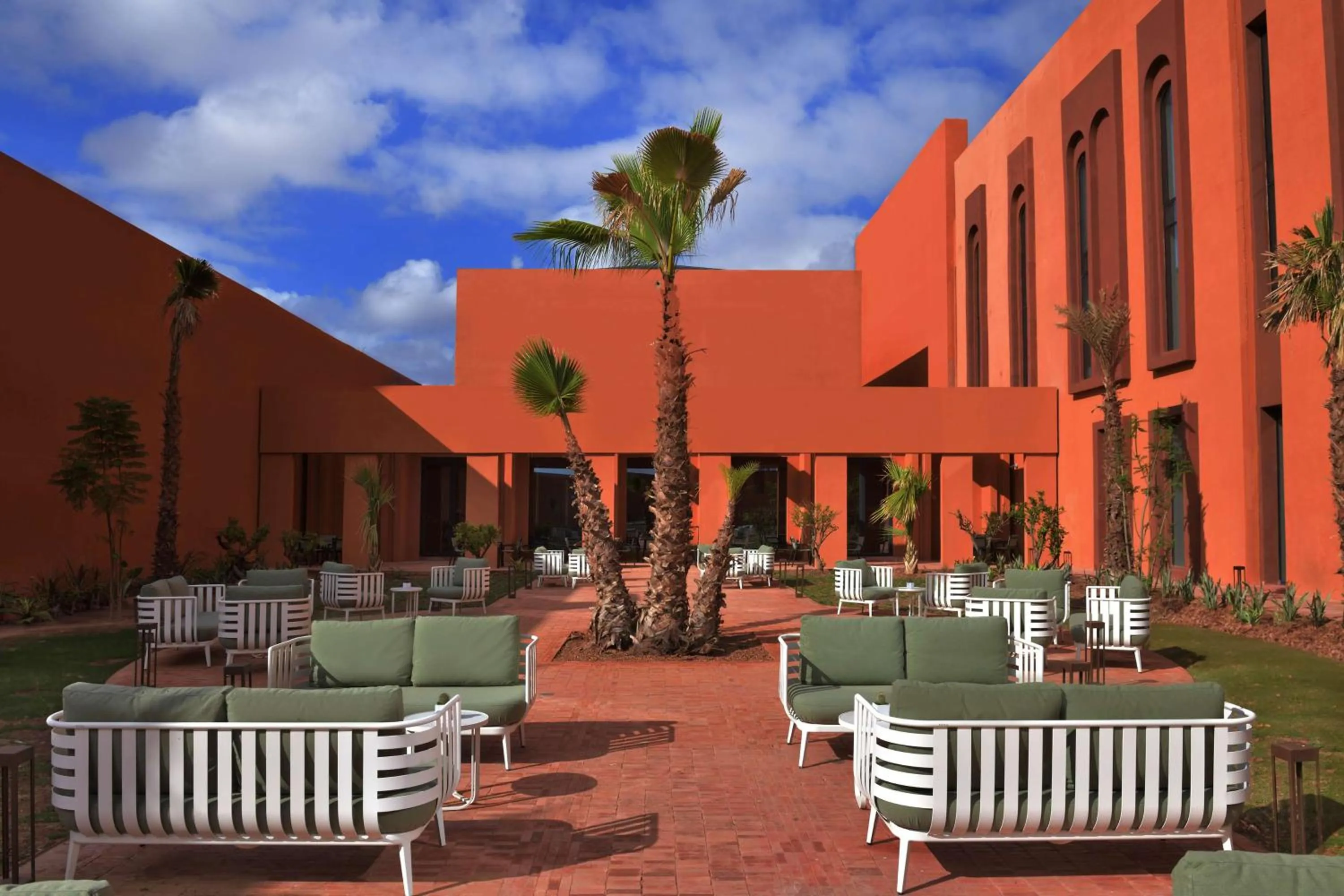 Patio in Doubletree By Hilton Ben Guerir Hotel & Residences