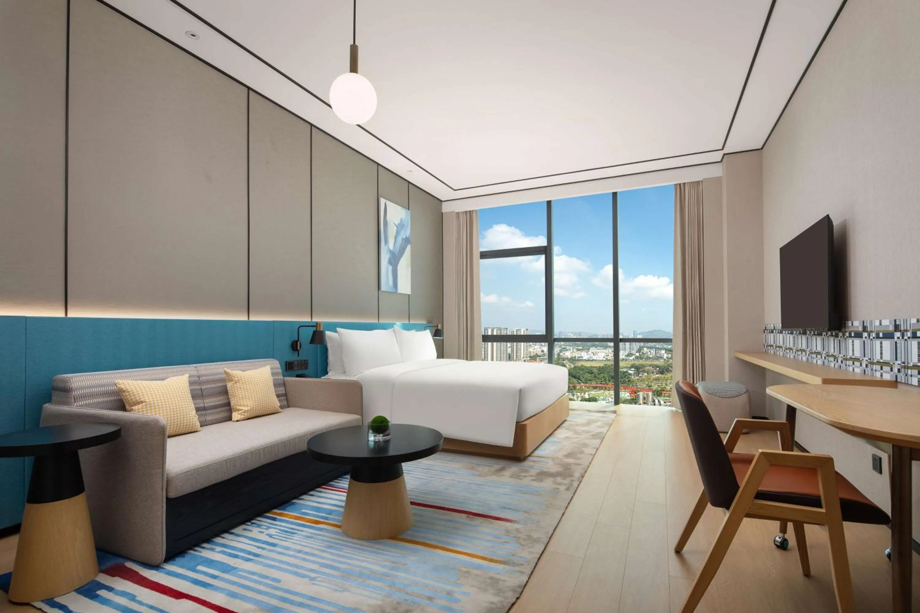 Living room in Hilton Garden Inn Shenzhen Guangming Hongqiao Park