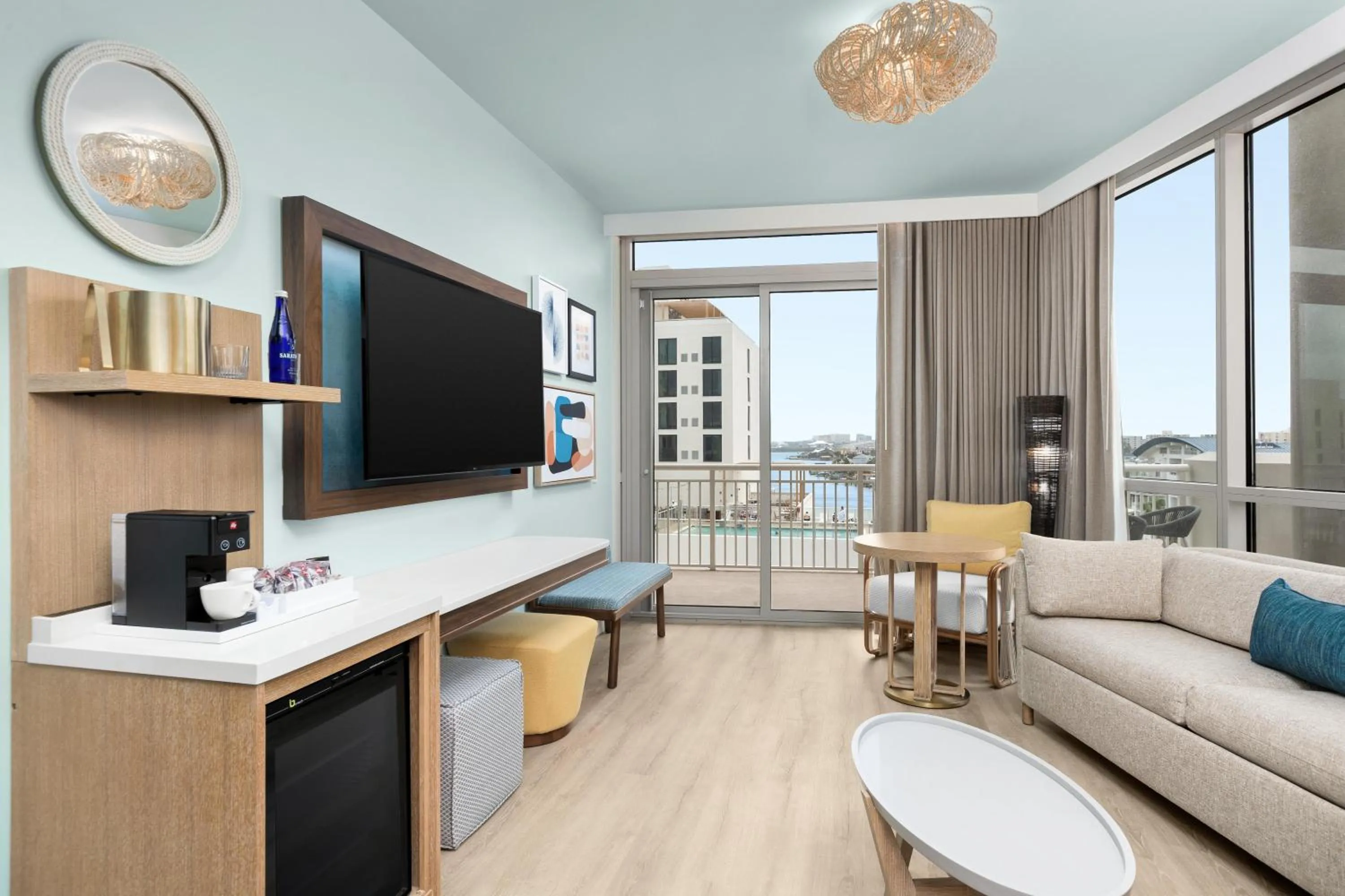 Living room in The Hiatus Clearwater Beach, Curio Collection By Hilton