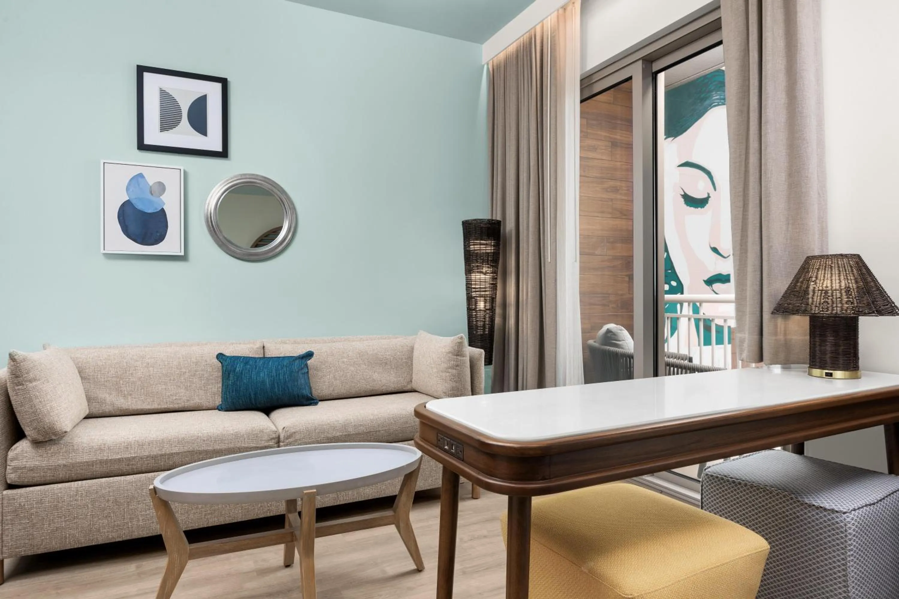 Living room in The Hiatus Clearwater Beach, Curio Collection By Hilton