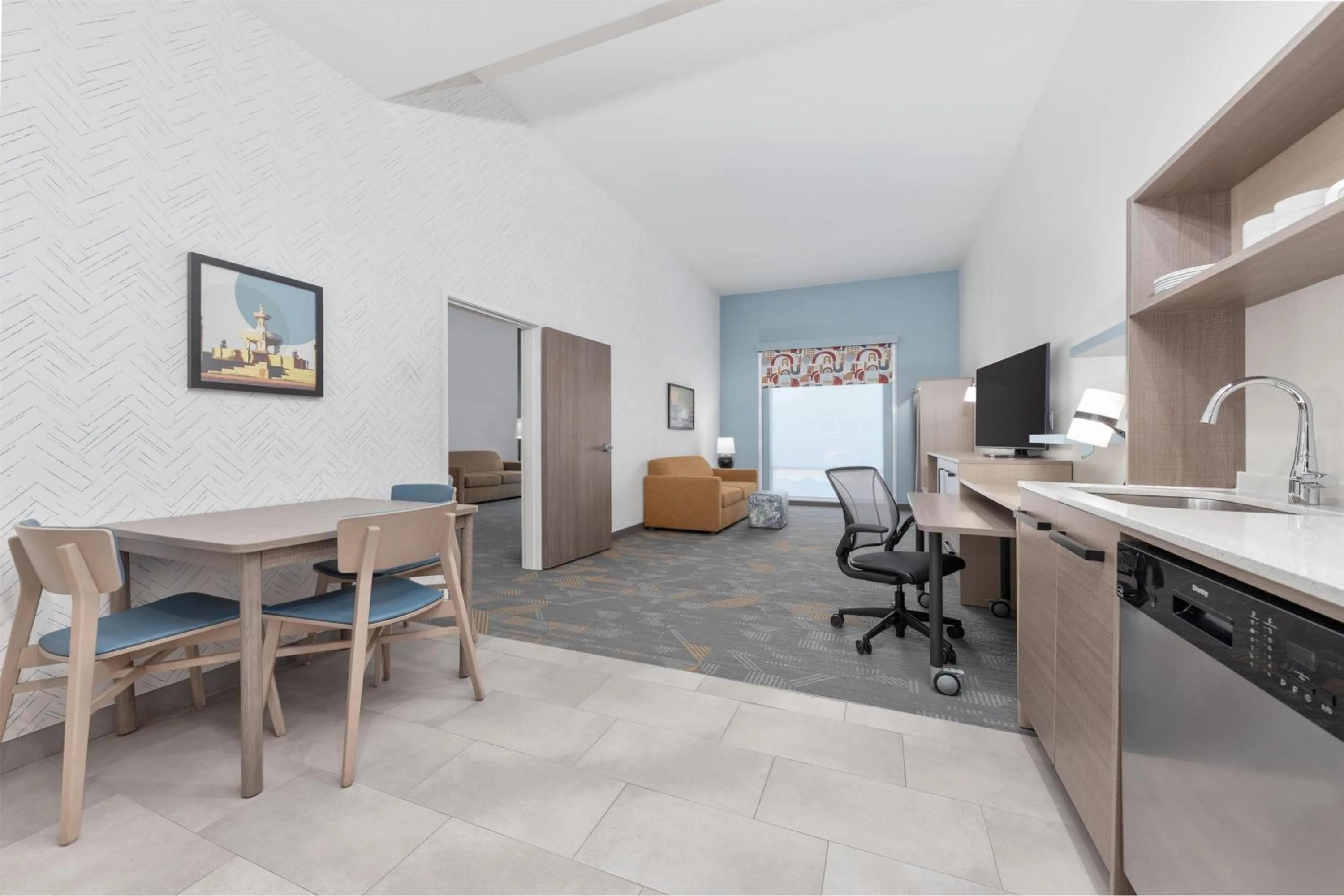 Kitchen or kitchenette in Home2 Suites By Hilton Paris