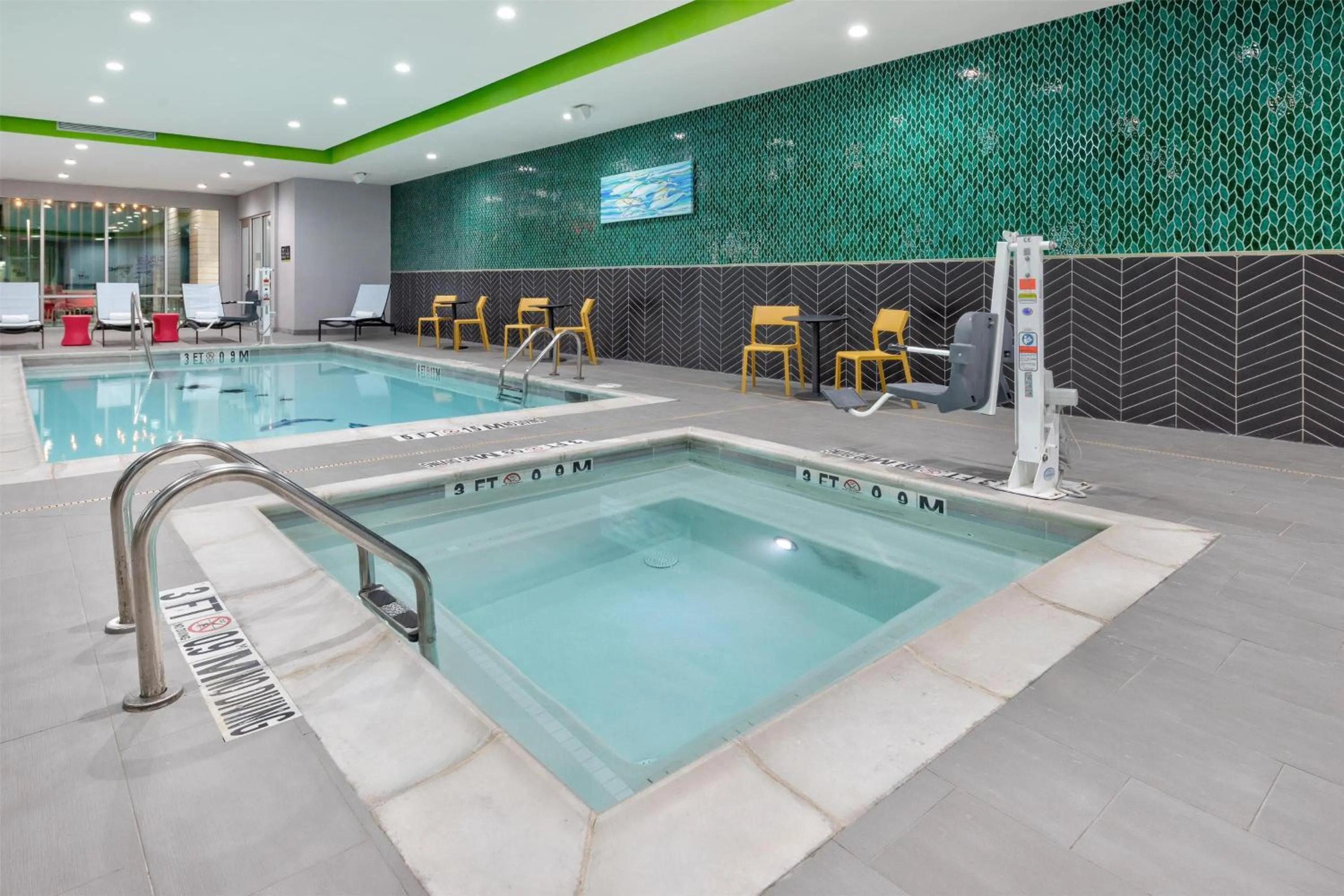 Pool view in Home2 Suites By Hilton Paris