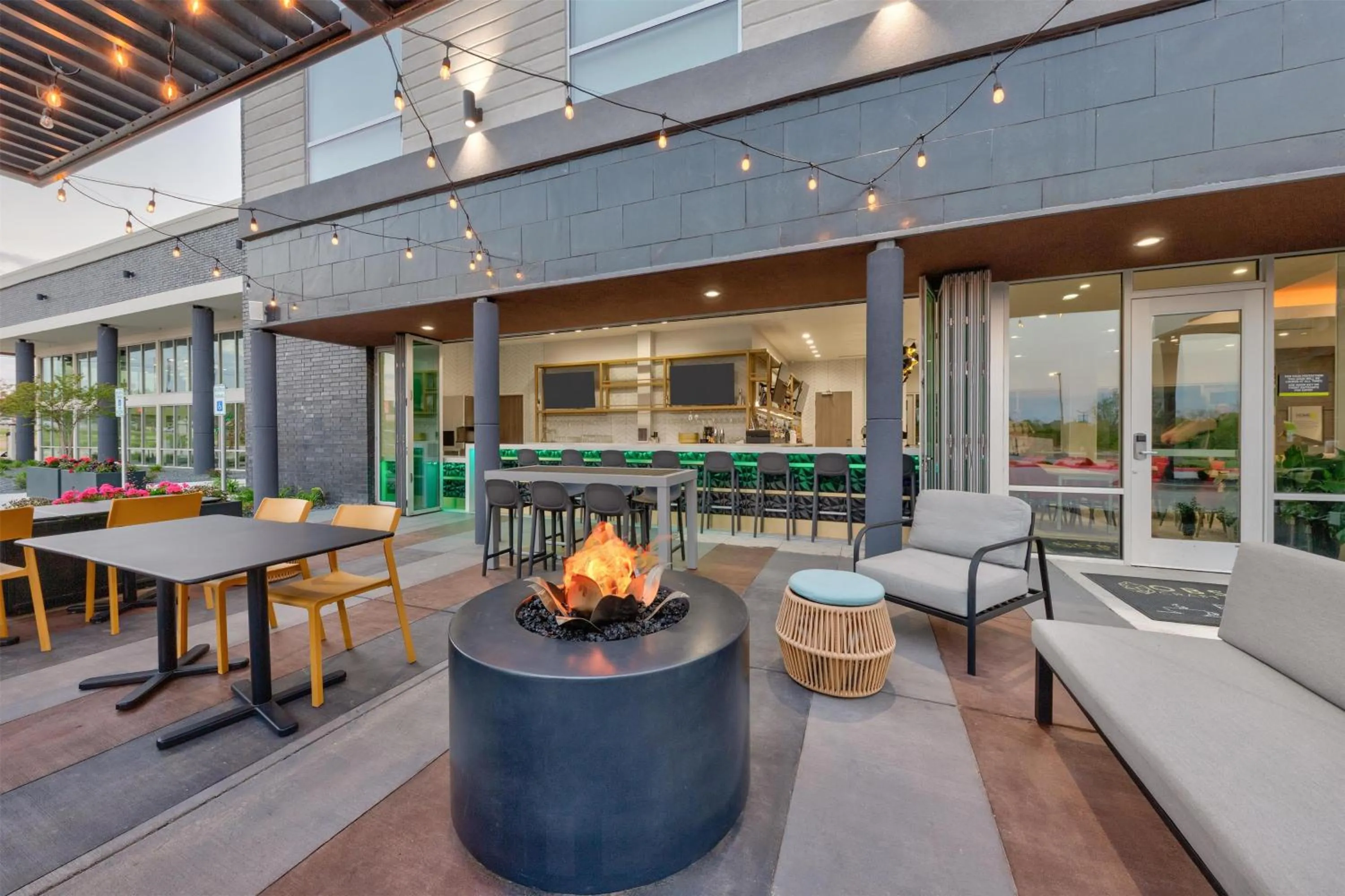 Patio in Home2 Suites By Hilton Paris