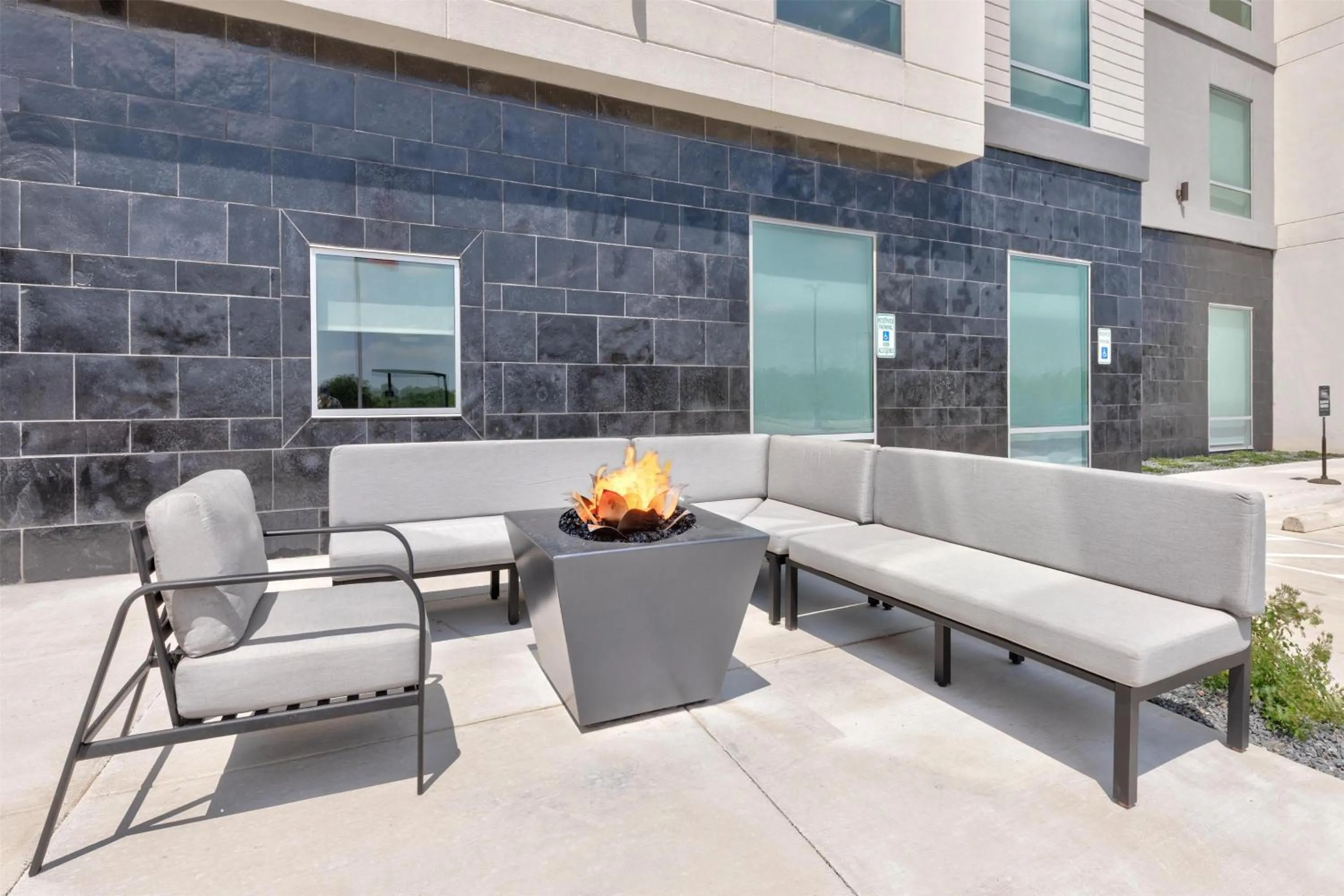 Patio in Home2 Suites By Hilton Paris