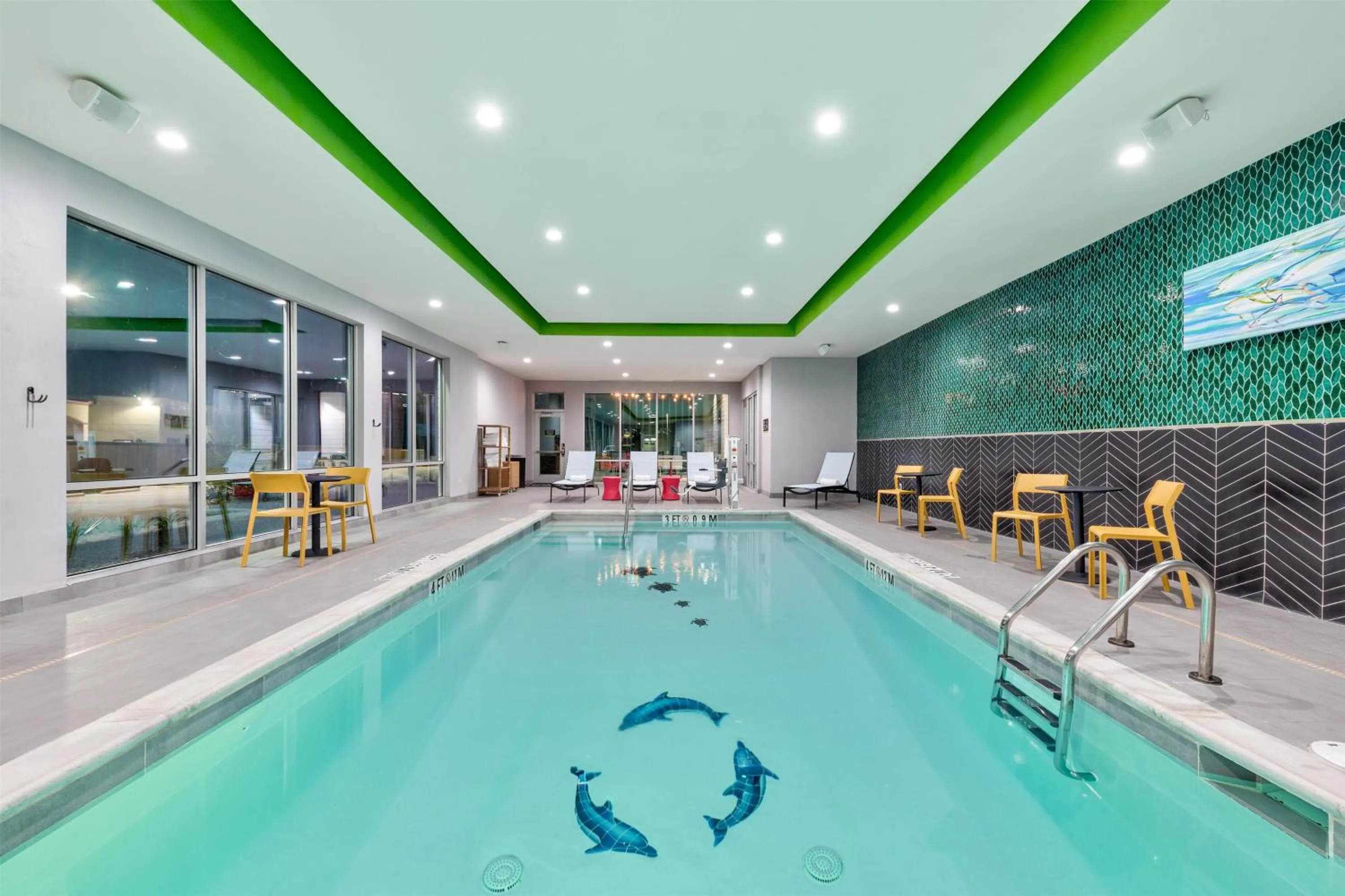 Pool view in Home2 Suites By Hilton Paris