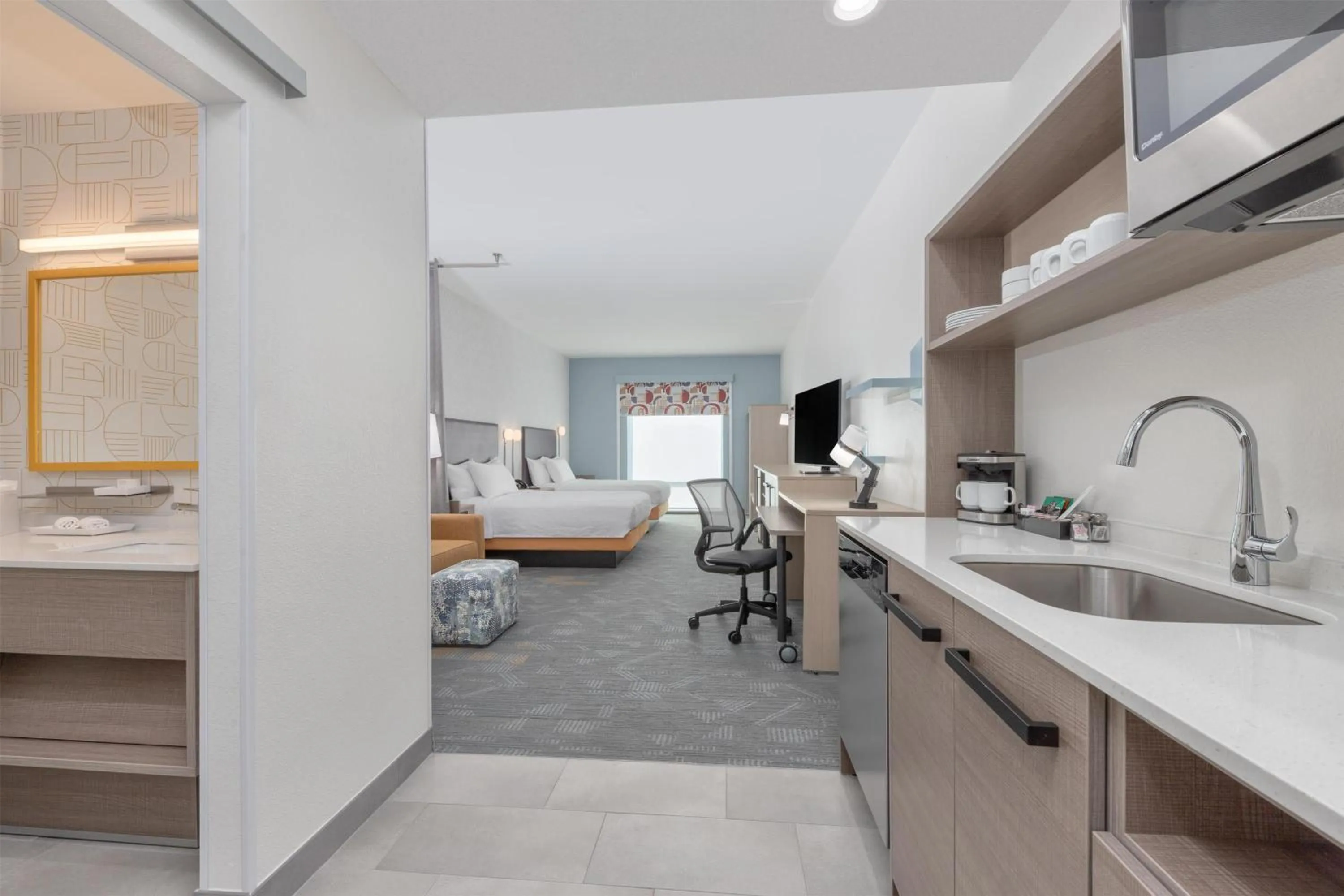 Bed in Home2 Suites By Hilton Paris