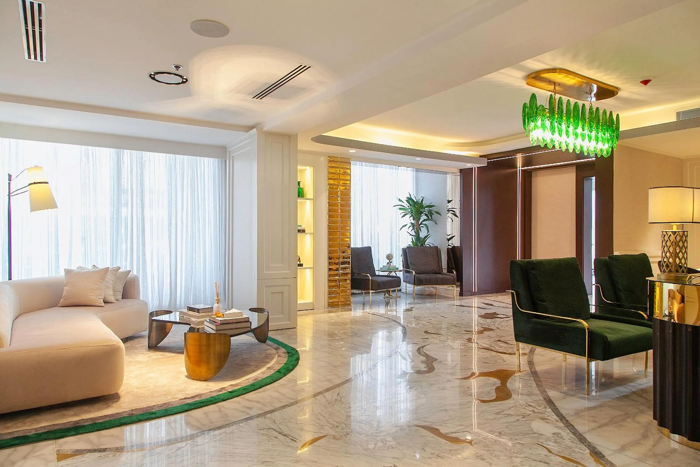 Seating area in The Delborough Lagos