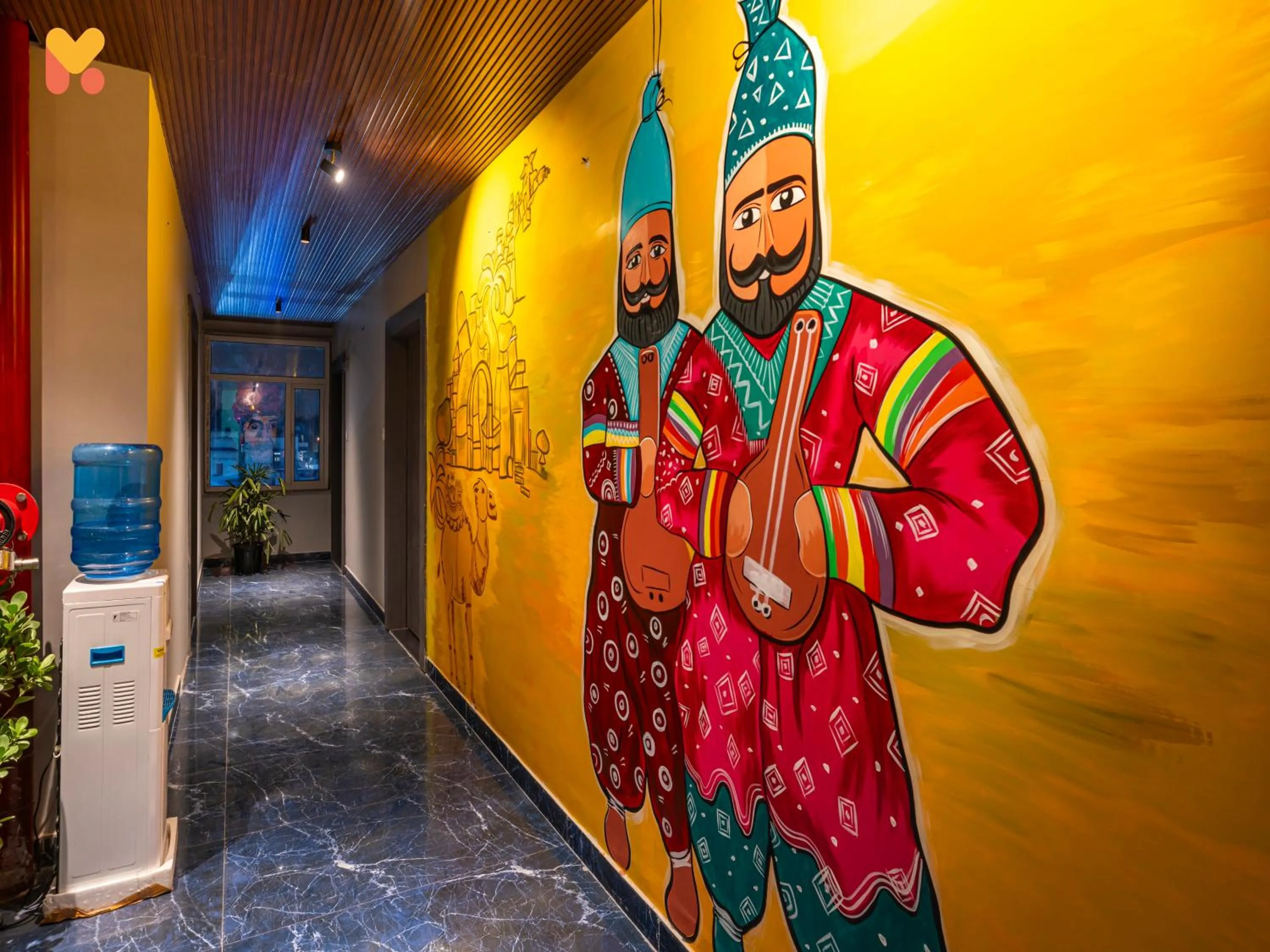 Decorative detail in Madpackers Jaipur