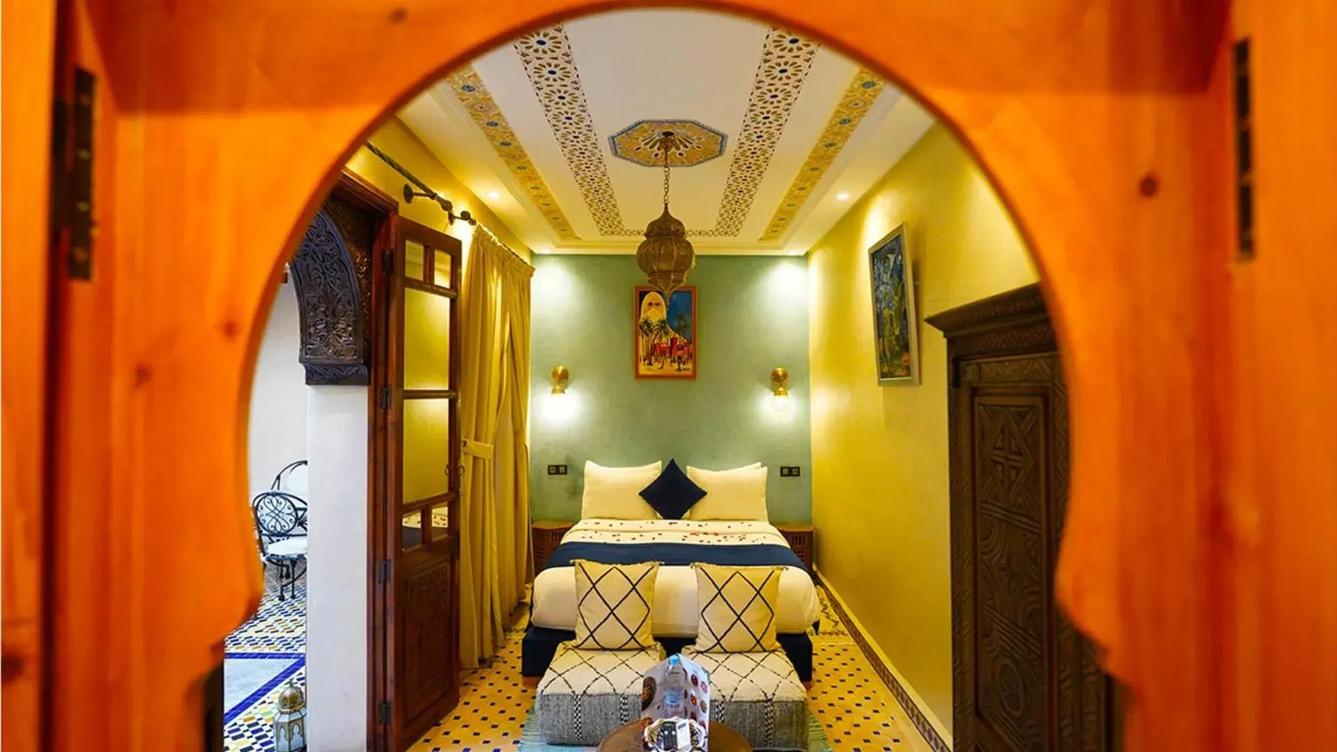 Bed in Riad Touhfa Kasbah Marrakech Bed in Riad Touhfa Kasbah Marrakech