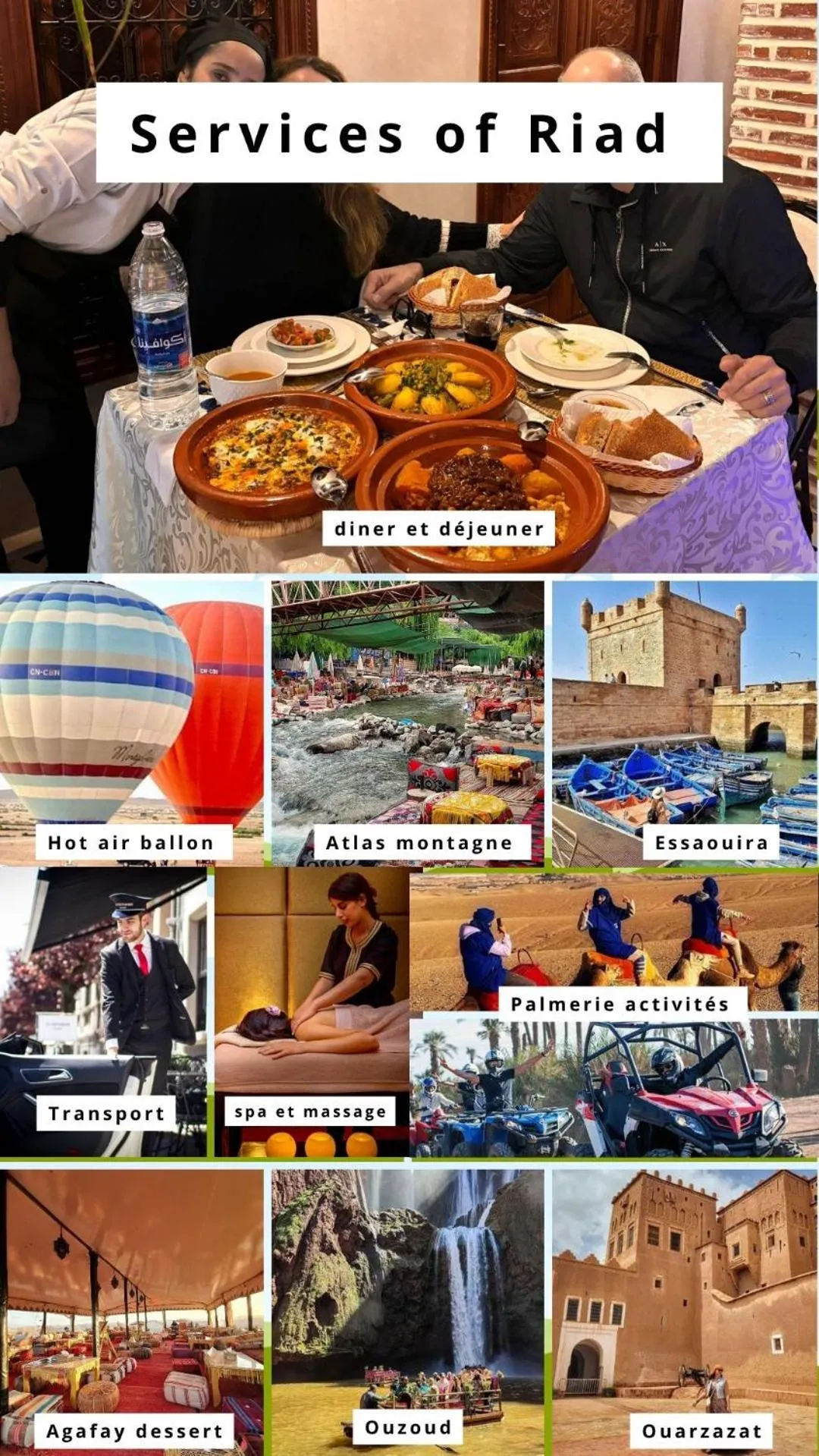 Text overlay in Riad Touhfa Kasbah Marrakech