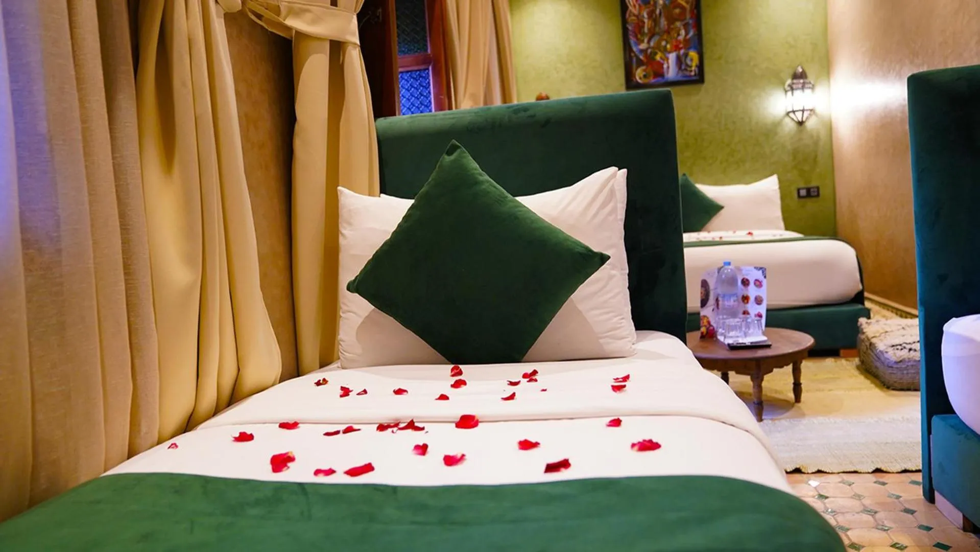 Bed in Riad Touhfa Kasbah Marrakech