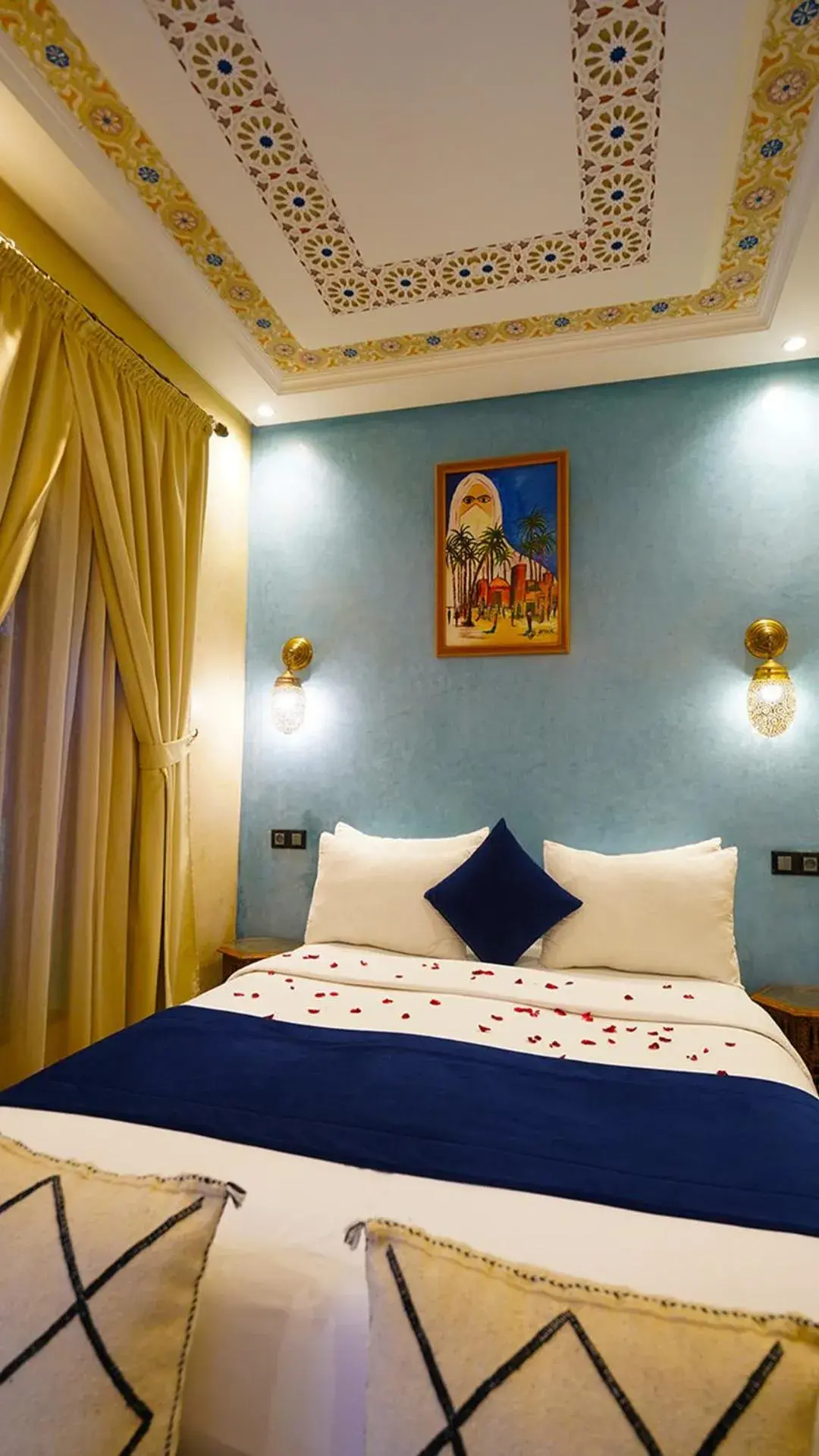 Bed in Riad Touhfa Kasbah Marrakech Bed in Riad Touhfa Kasbah Marrakech