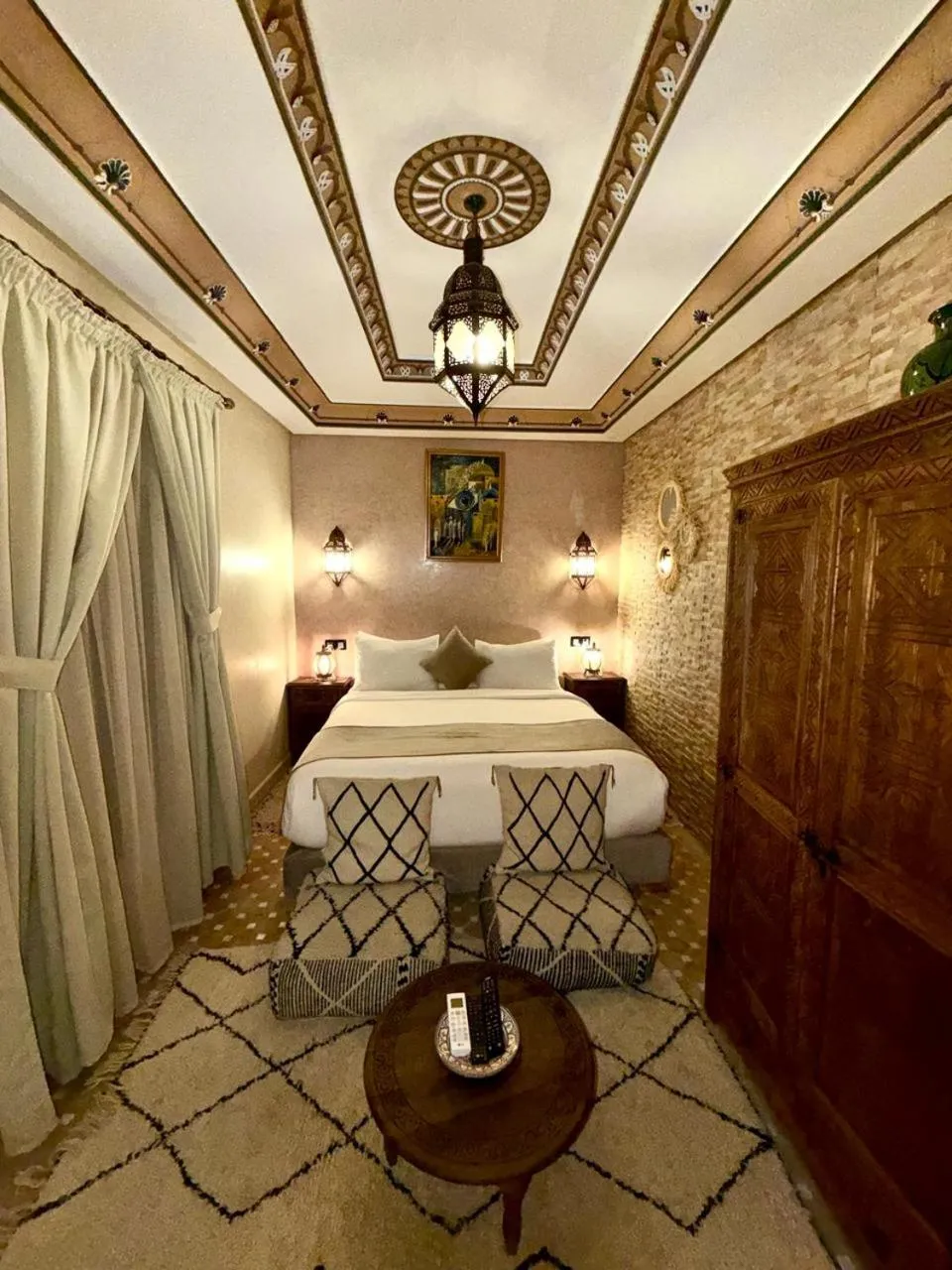 Bed in Riad Touhfa Kasbah Marrakech