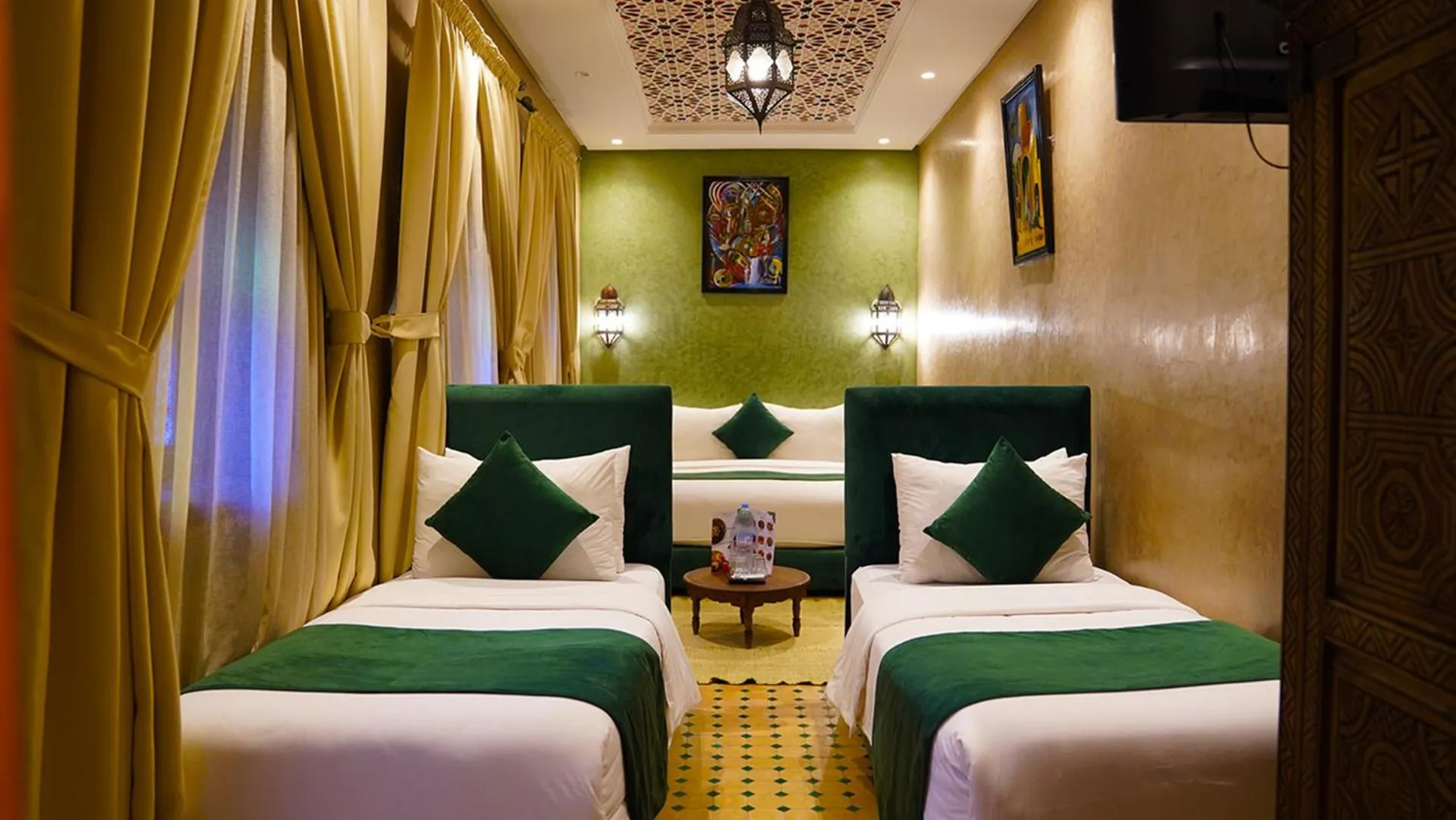 Bed in Riad Touhfa Kasbah Marrakech