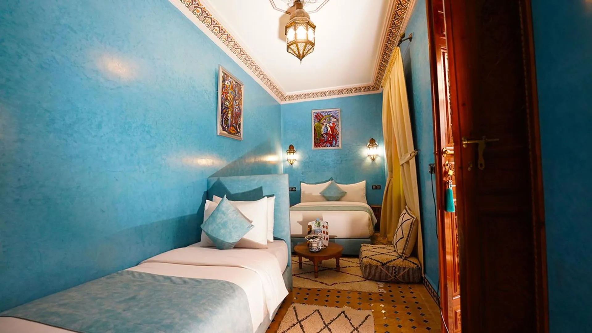 Bed in Riad Touhfa Kasbah Marrakech