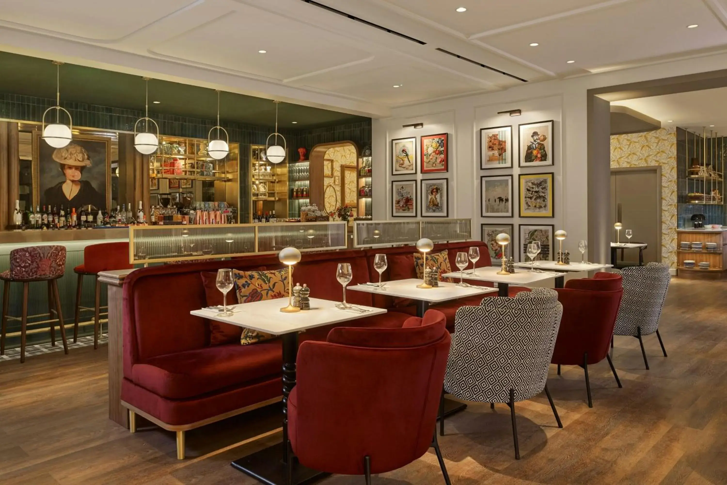 Lounge or bar in The Cura Hotel Kensington, London, a Tribute Portfolio Hotel Lounge or bar in The Cura Hotel Kensington, London, a Tribute Portfolio Hotel