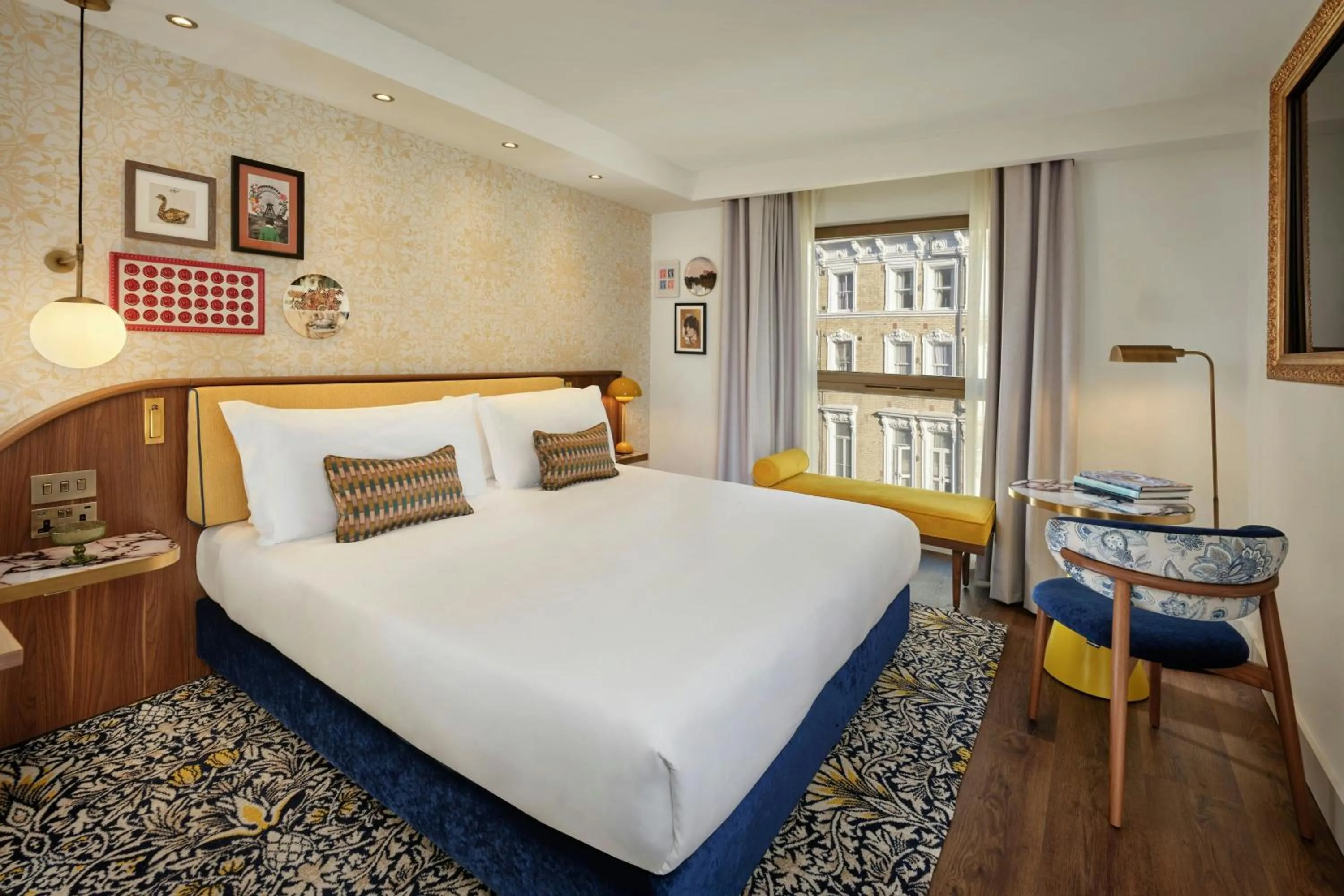 Photo of the whole room, Bed in The Cura Hotel Kensington, London, a Tribute Portfolio Hotel