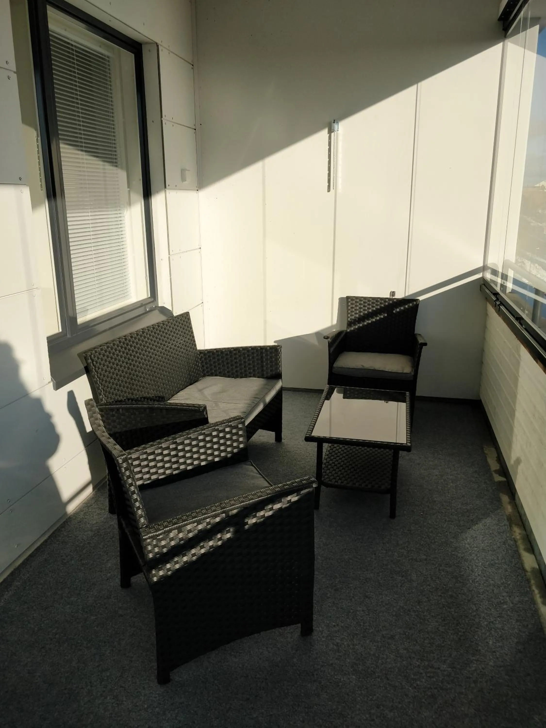 Balcony/Terrace in Kotimaailma Apartments Rovaniemi