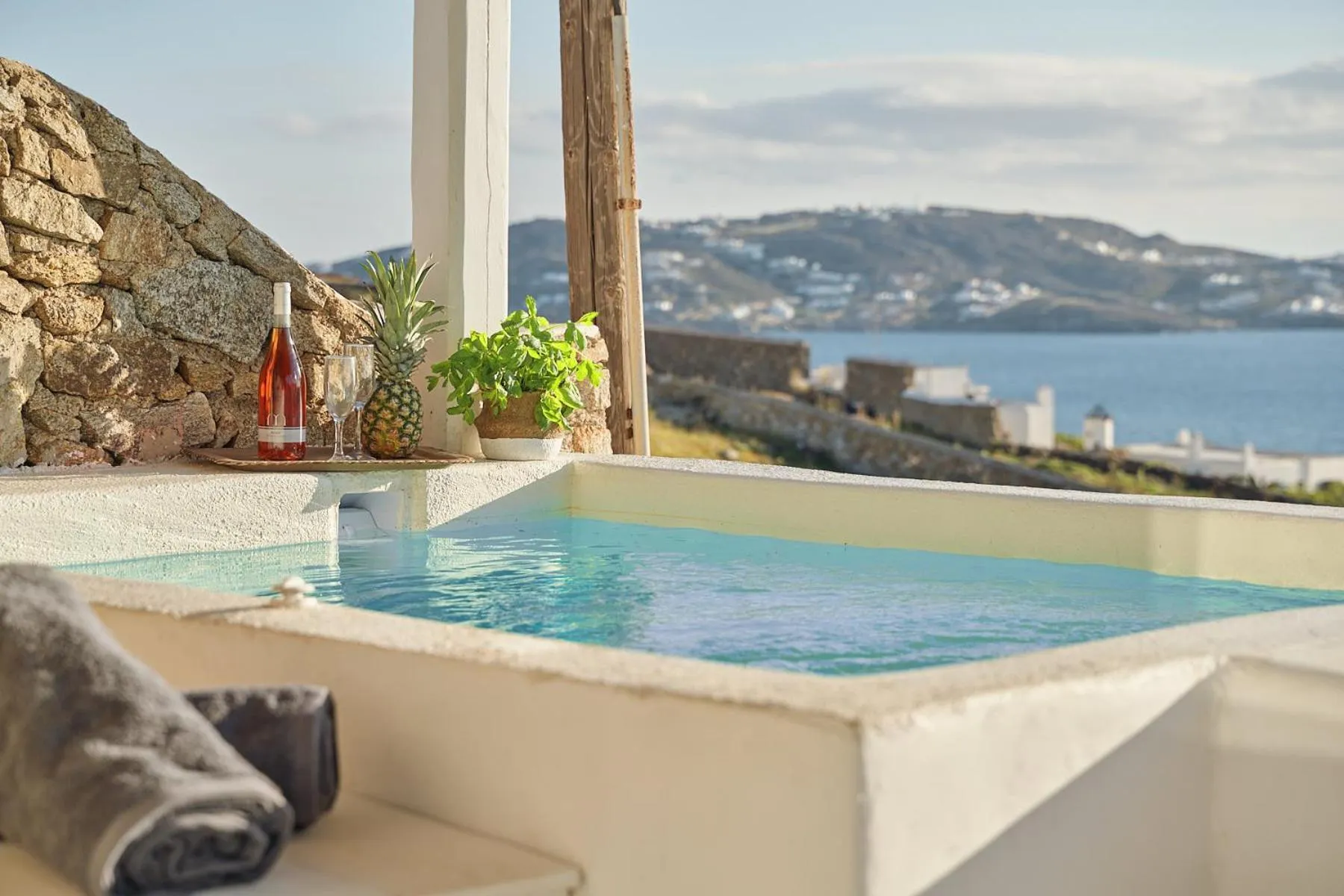 Natural landscape in Casa Tagoo Mykonos