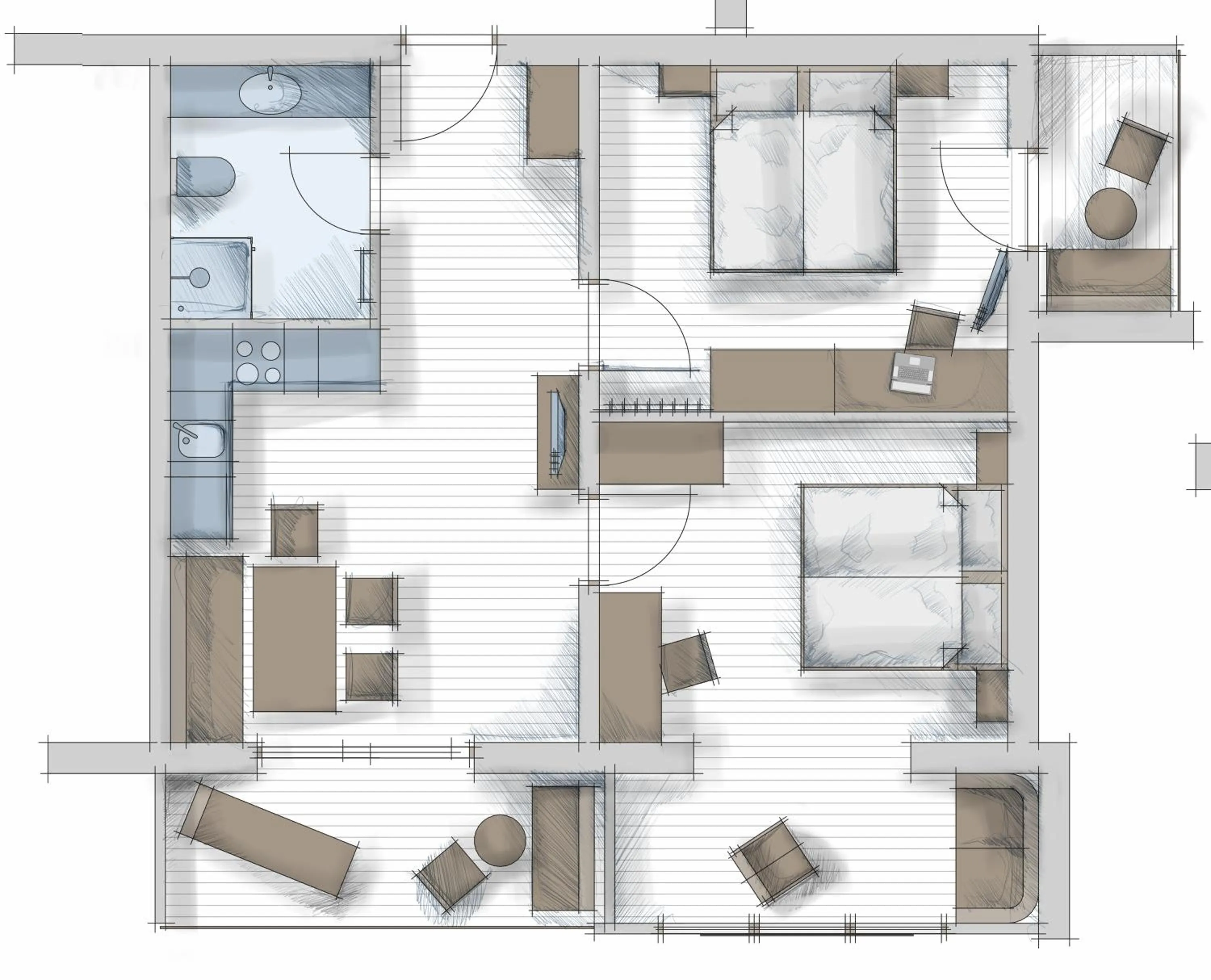 Floor plan in Der Brückenwirt