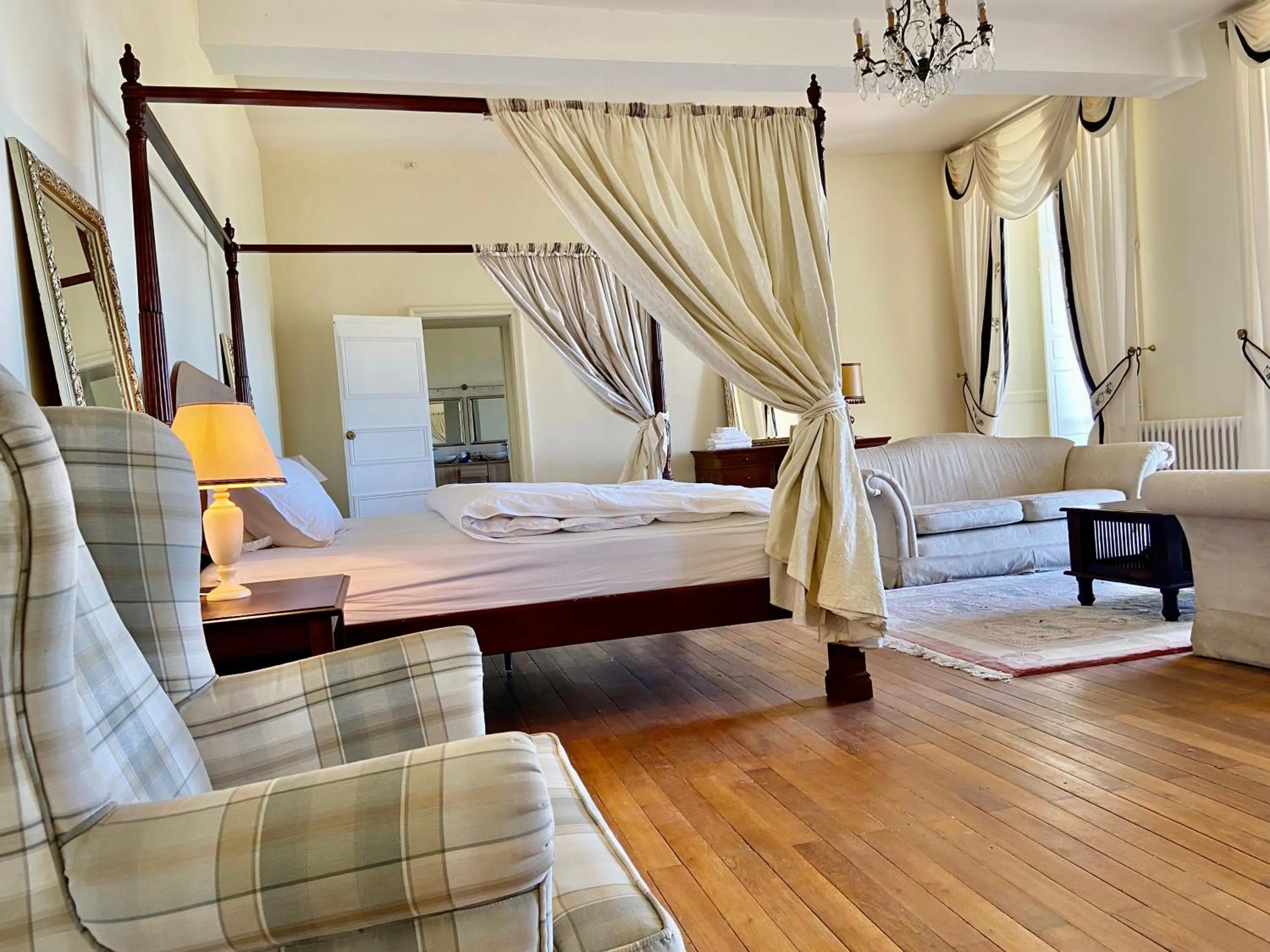 Bed in Château La Bainerie