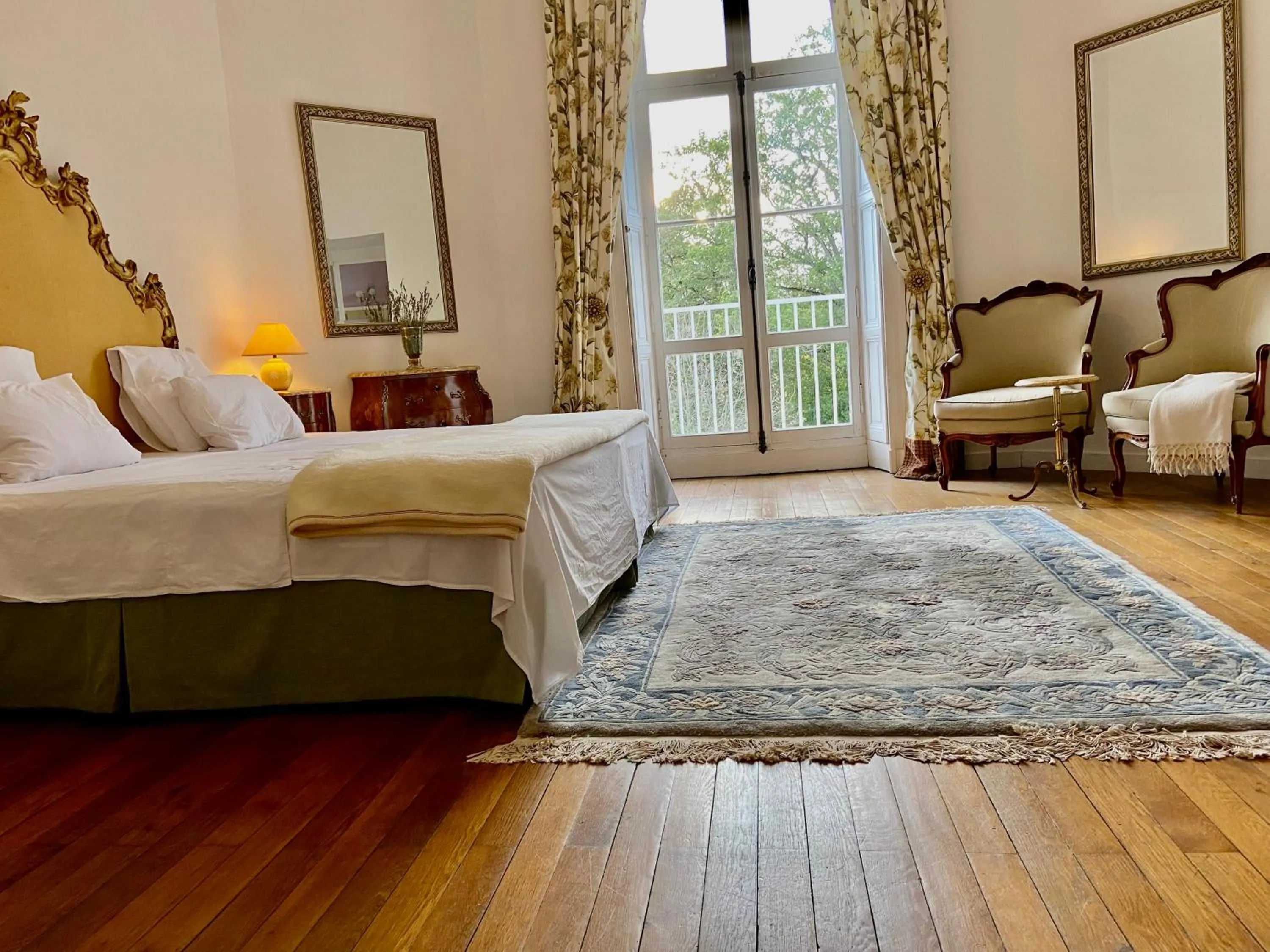 Bed in Château La Bainerie