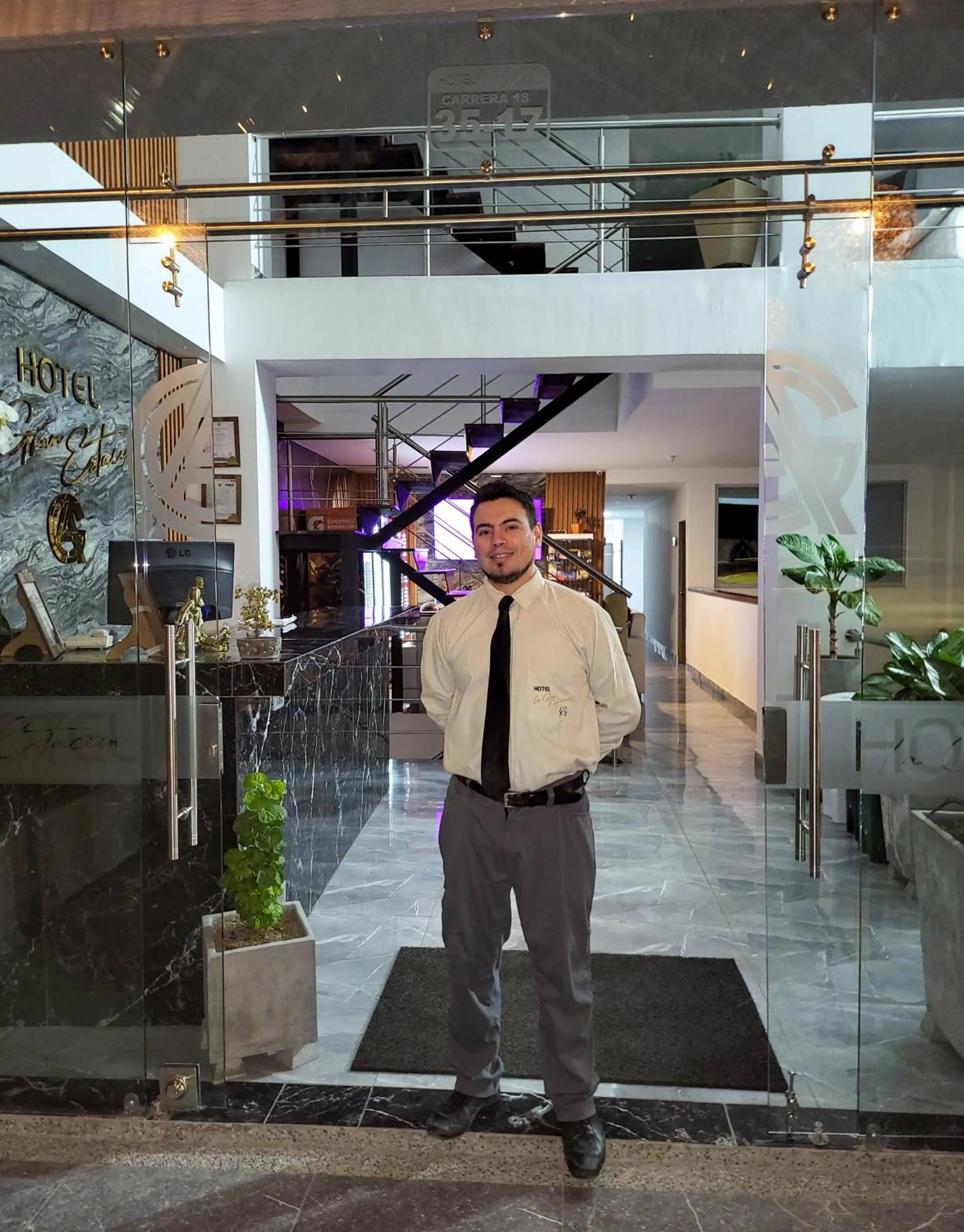 Lobby or reception in Hotel La Gran Estaciónag