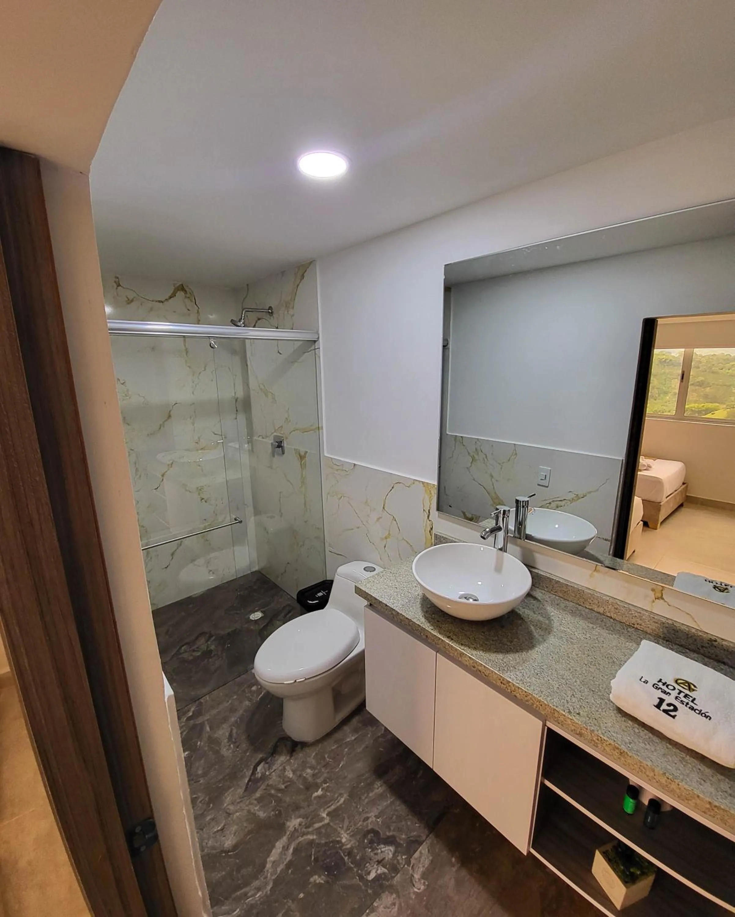 Bathroom in Hotel La Gran Estaciónag