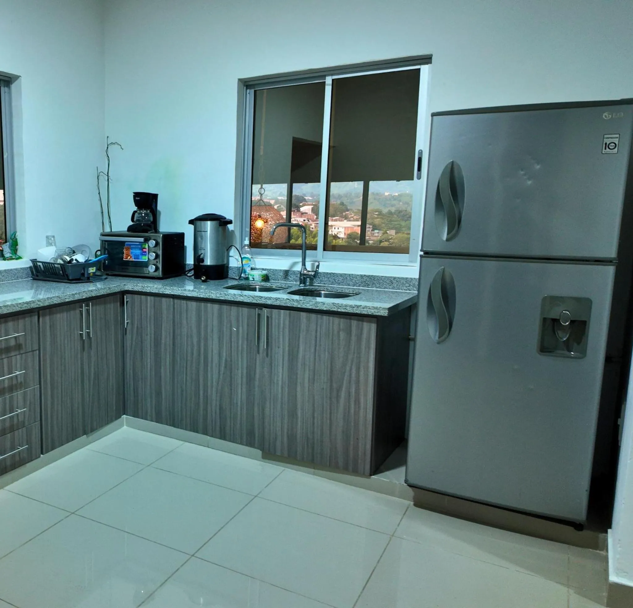 Kitchen or kitchenette in Hotel La Gran Estaciónag