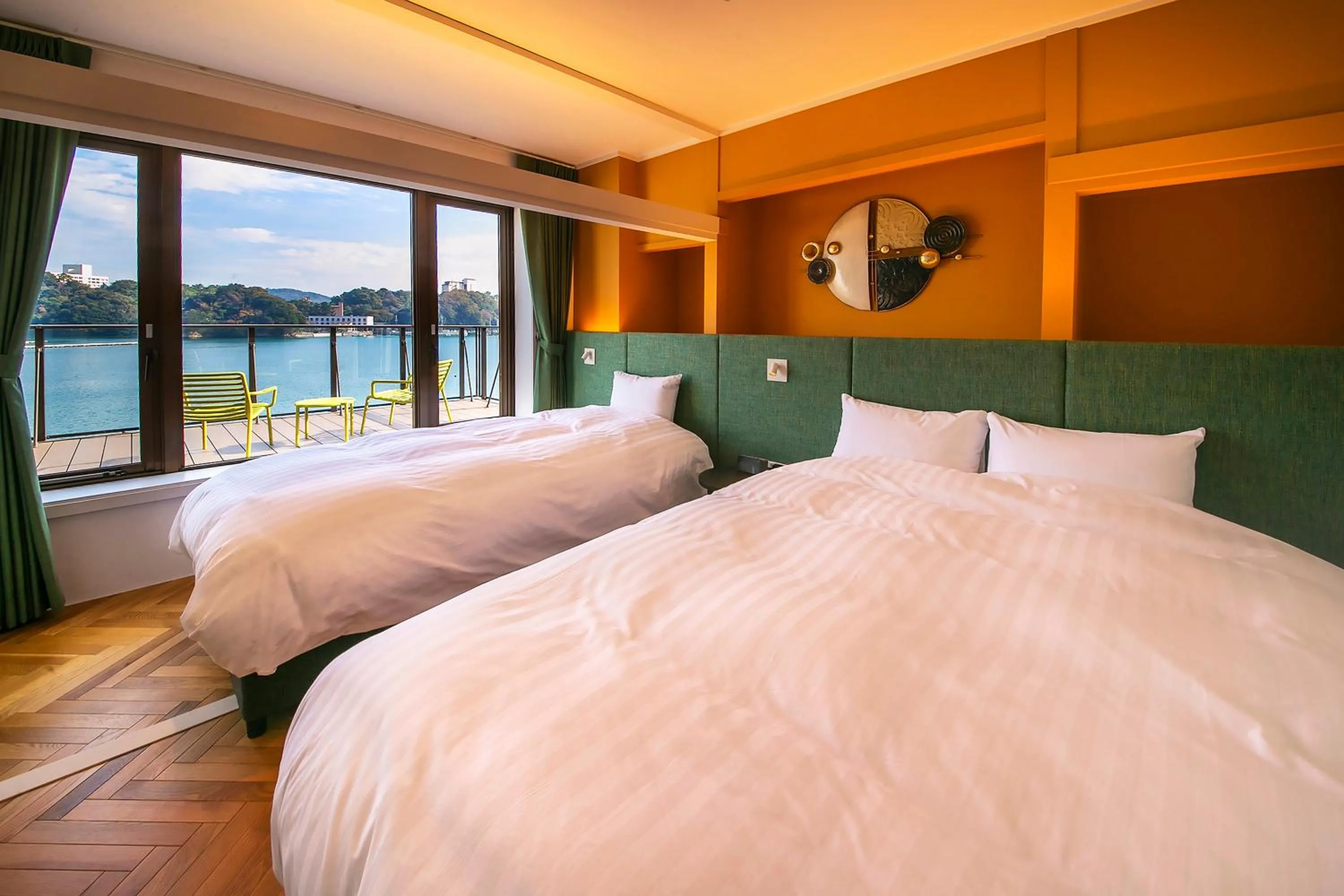 Bedroom, Bed in お宿行灯鳥羽