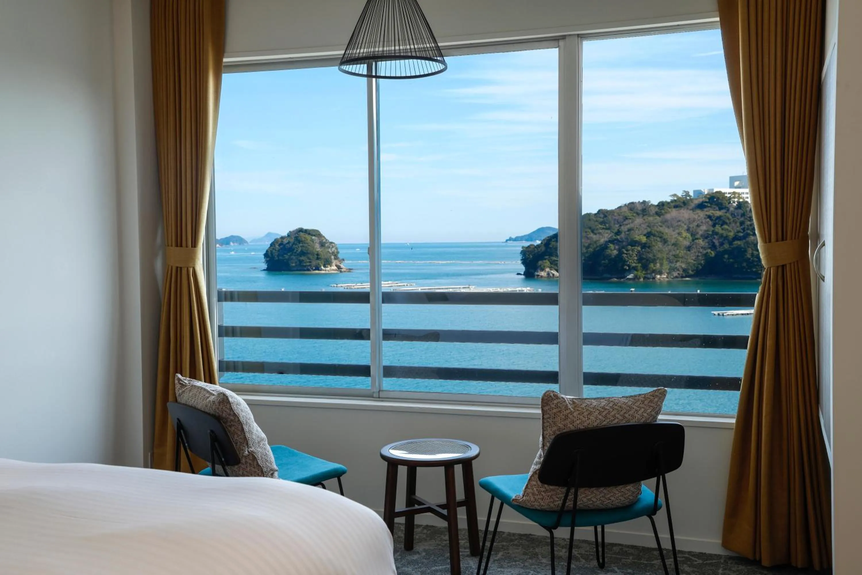 View (from property/room), Bed in お宿行灯鳥羽