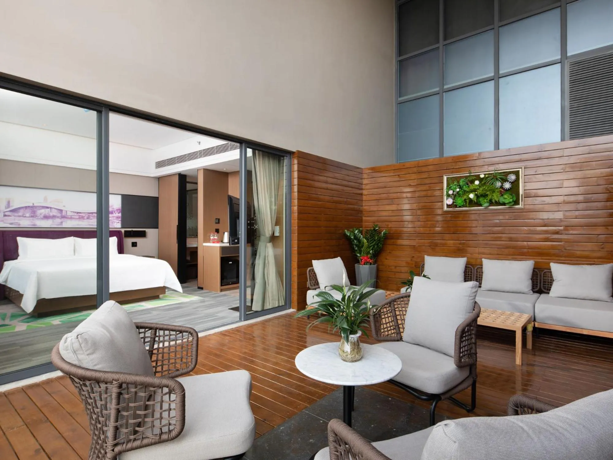 Seating area in Hampton by Hilton Shenzhen Baoan Stadium