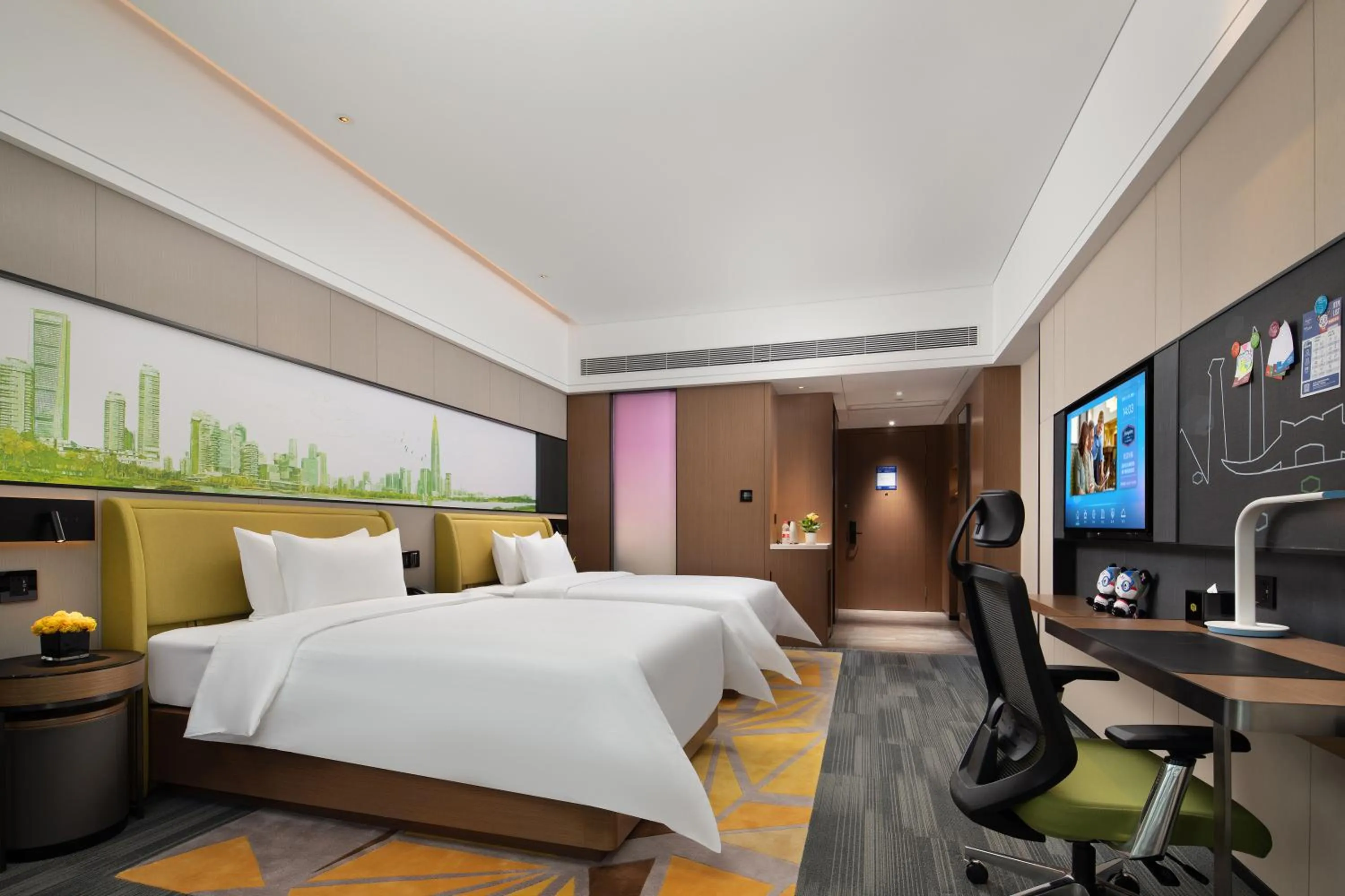 Bed in Hampton by Hilton Shenzhen Baoan Stadium