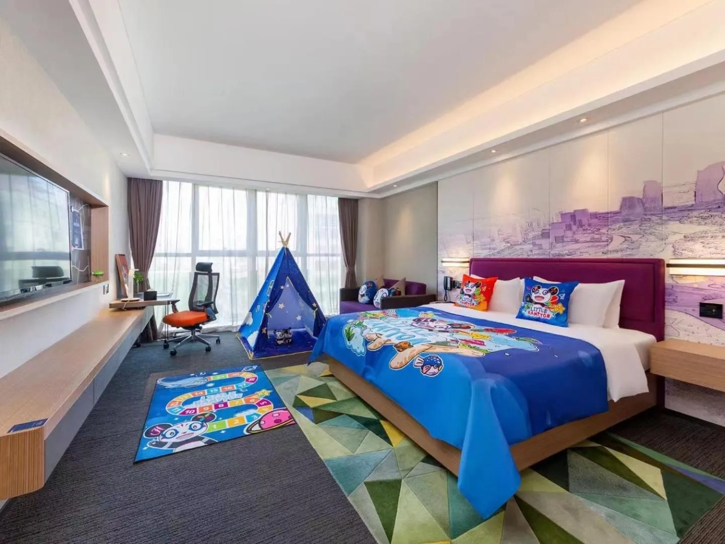 Bedroom, Bed in Hampton by Hilton Shenzhen Baoan Stadium