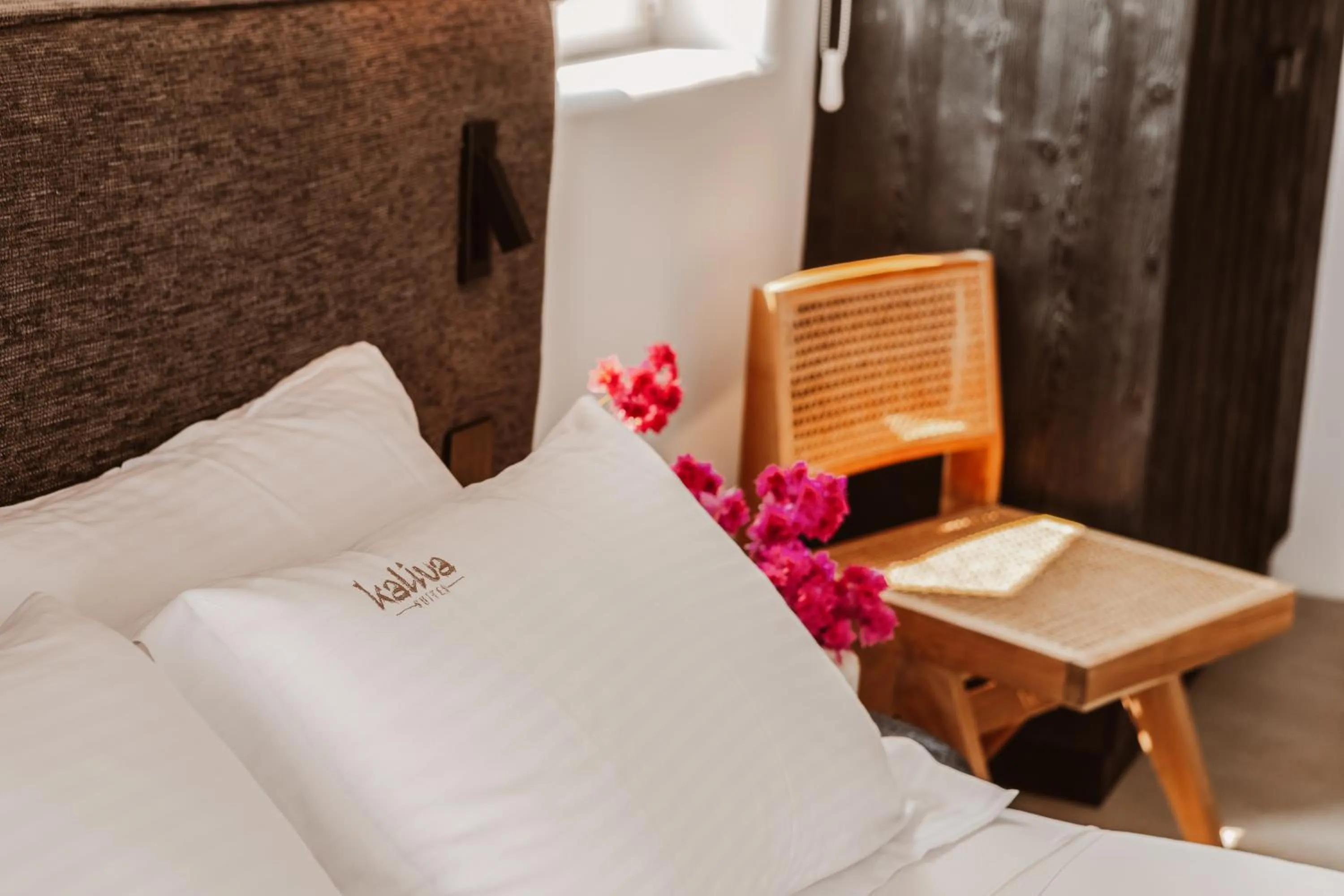 Bed in Kaliva Suites - Adults Only