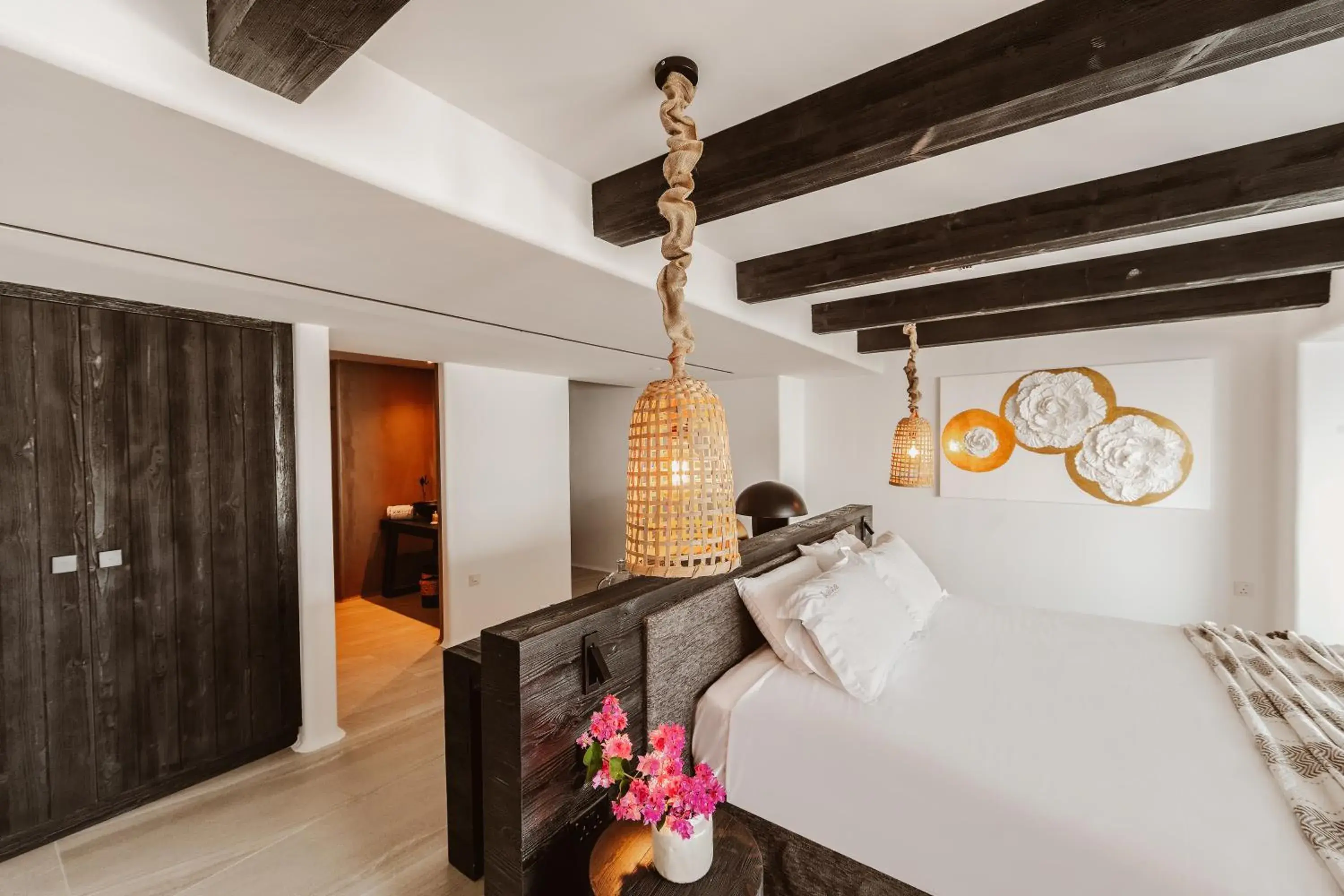 Bed in Kaliva Suites - Adults Only Bed in Kaliva Suites - Adults Only