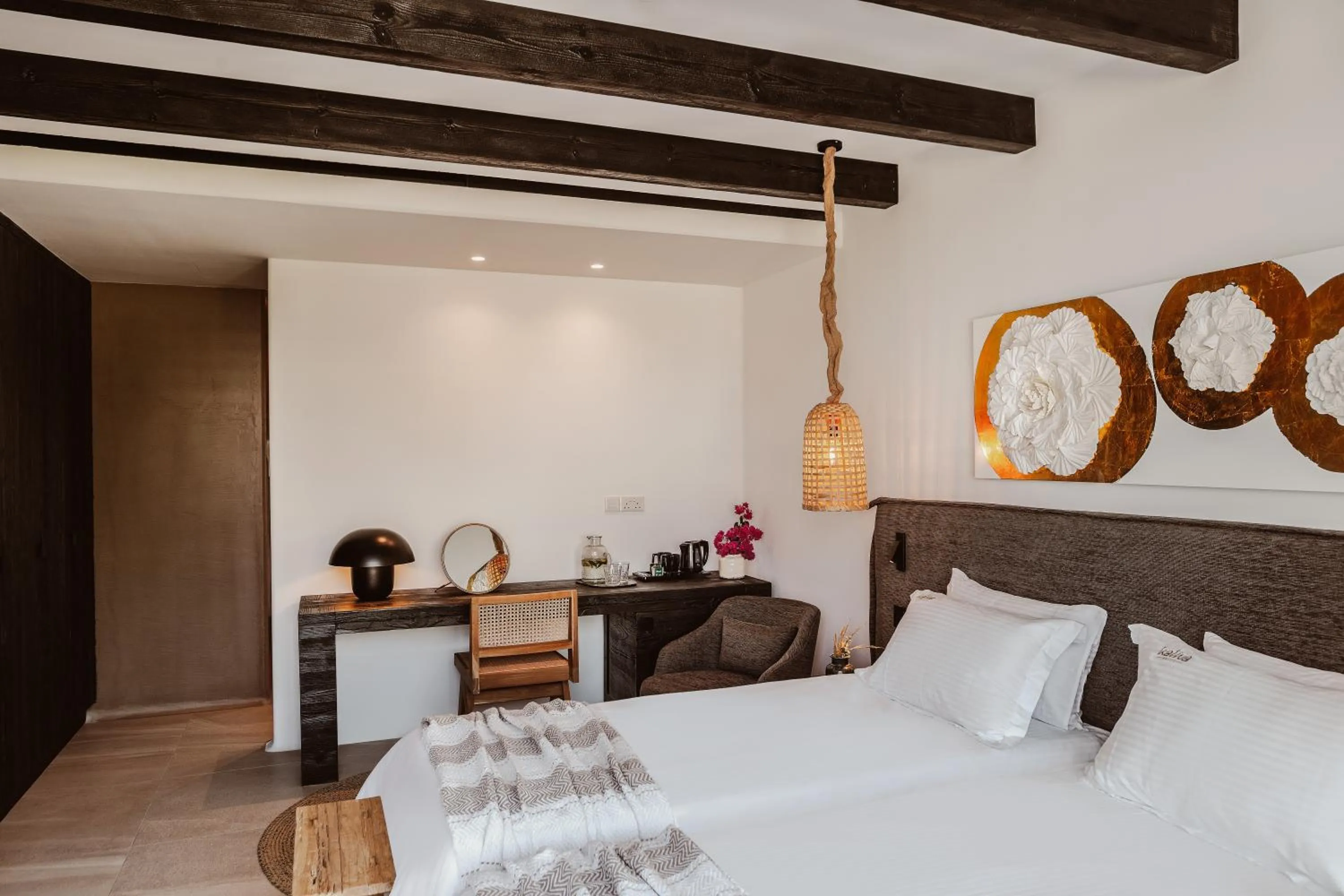 Bed in Kaliva Suites - Adults Only