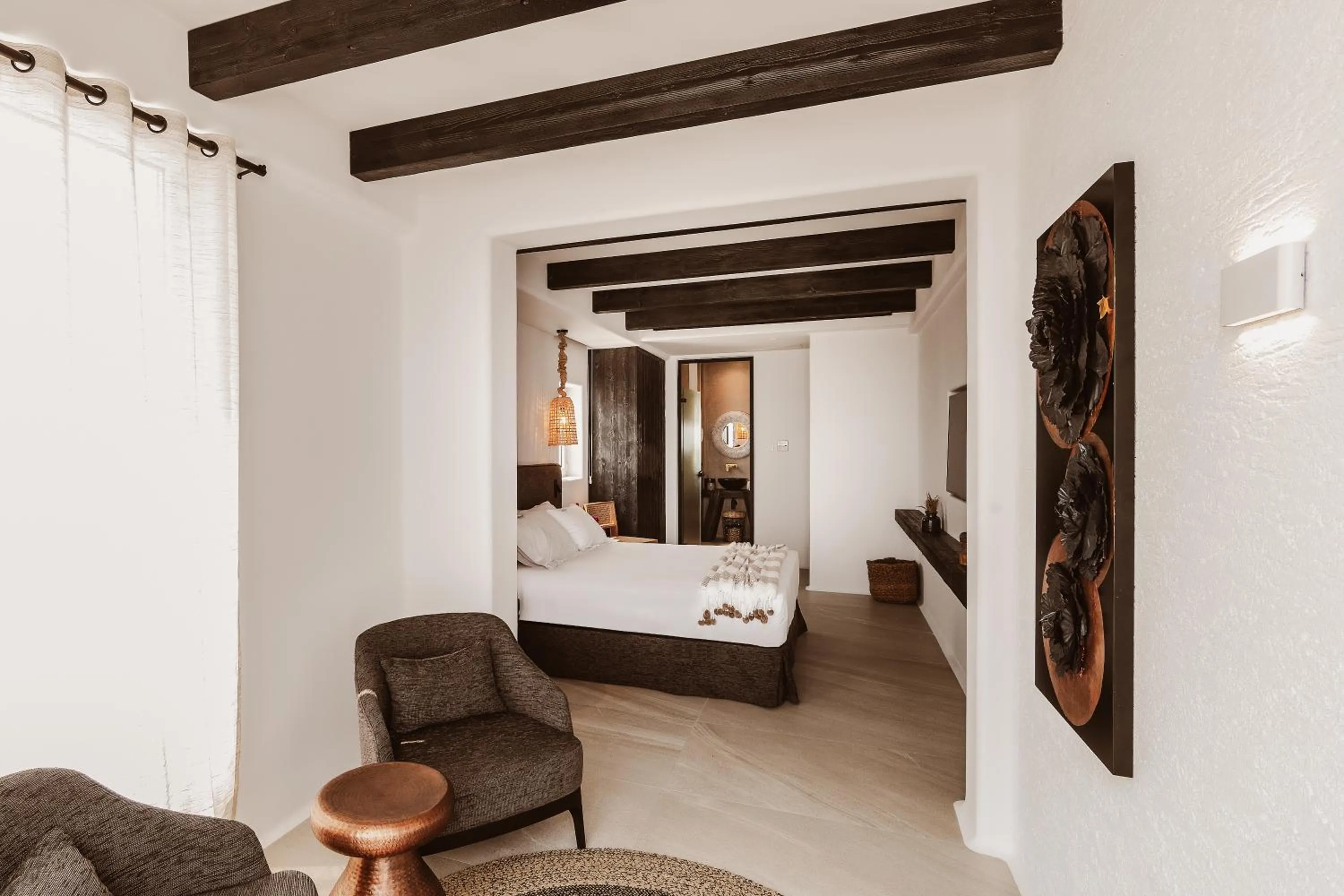 Bed in Kaliva Suites - Adults Only