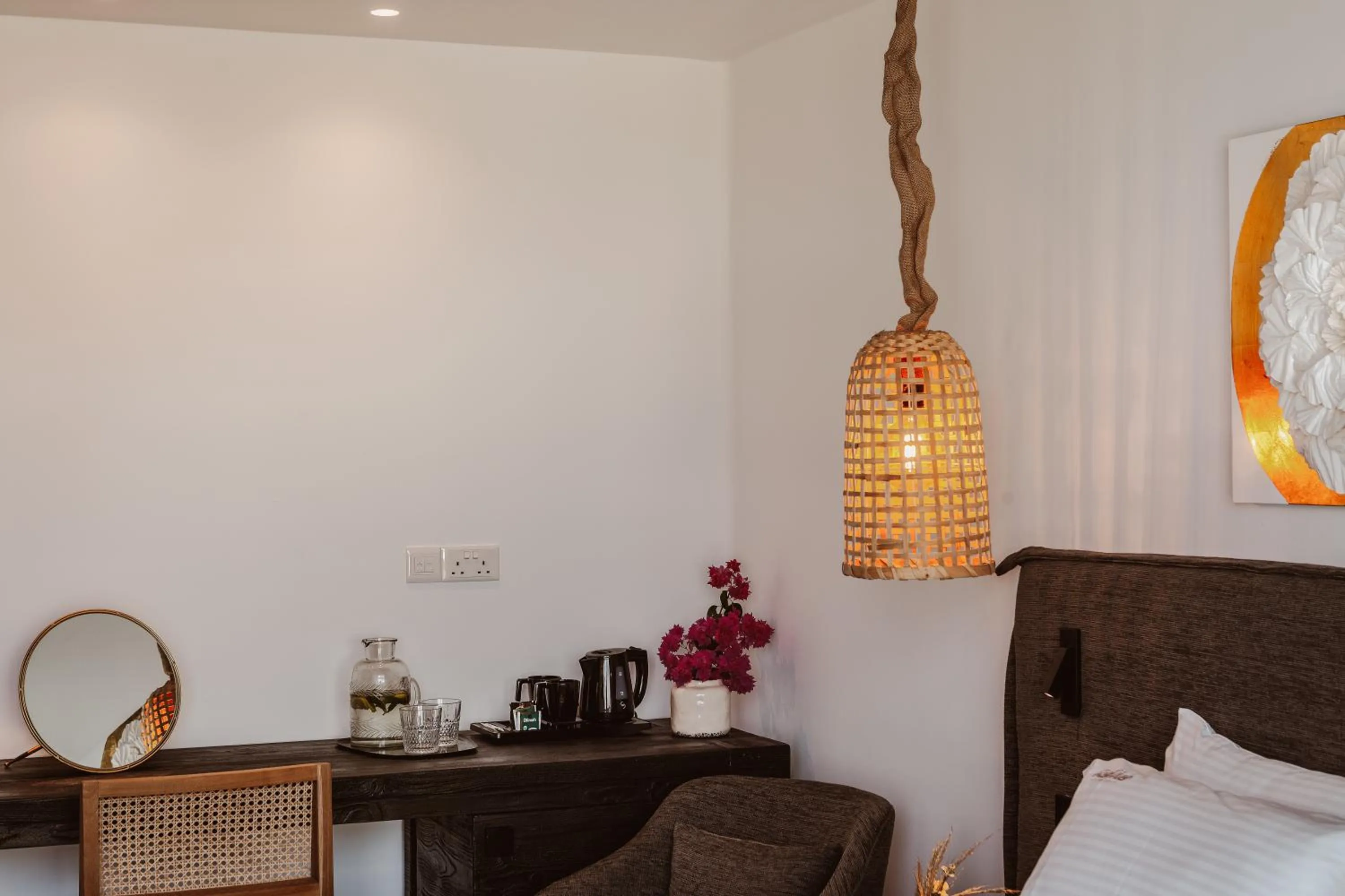 Bed in Kaliva Suites - Adults Only