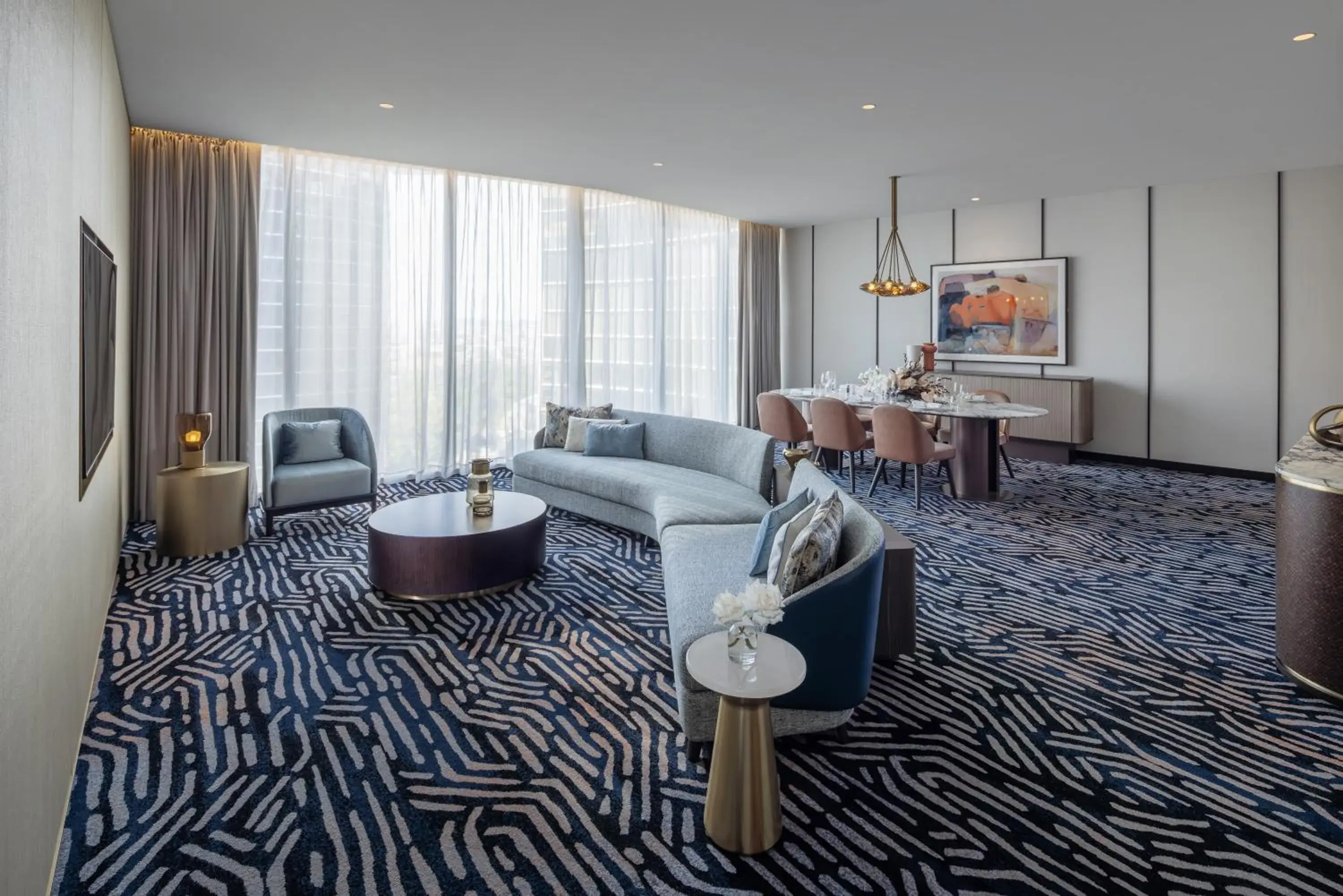 Living room in The Star Grand Brisbane Living room in The Star Grand Brisbane