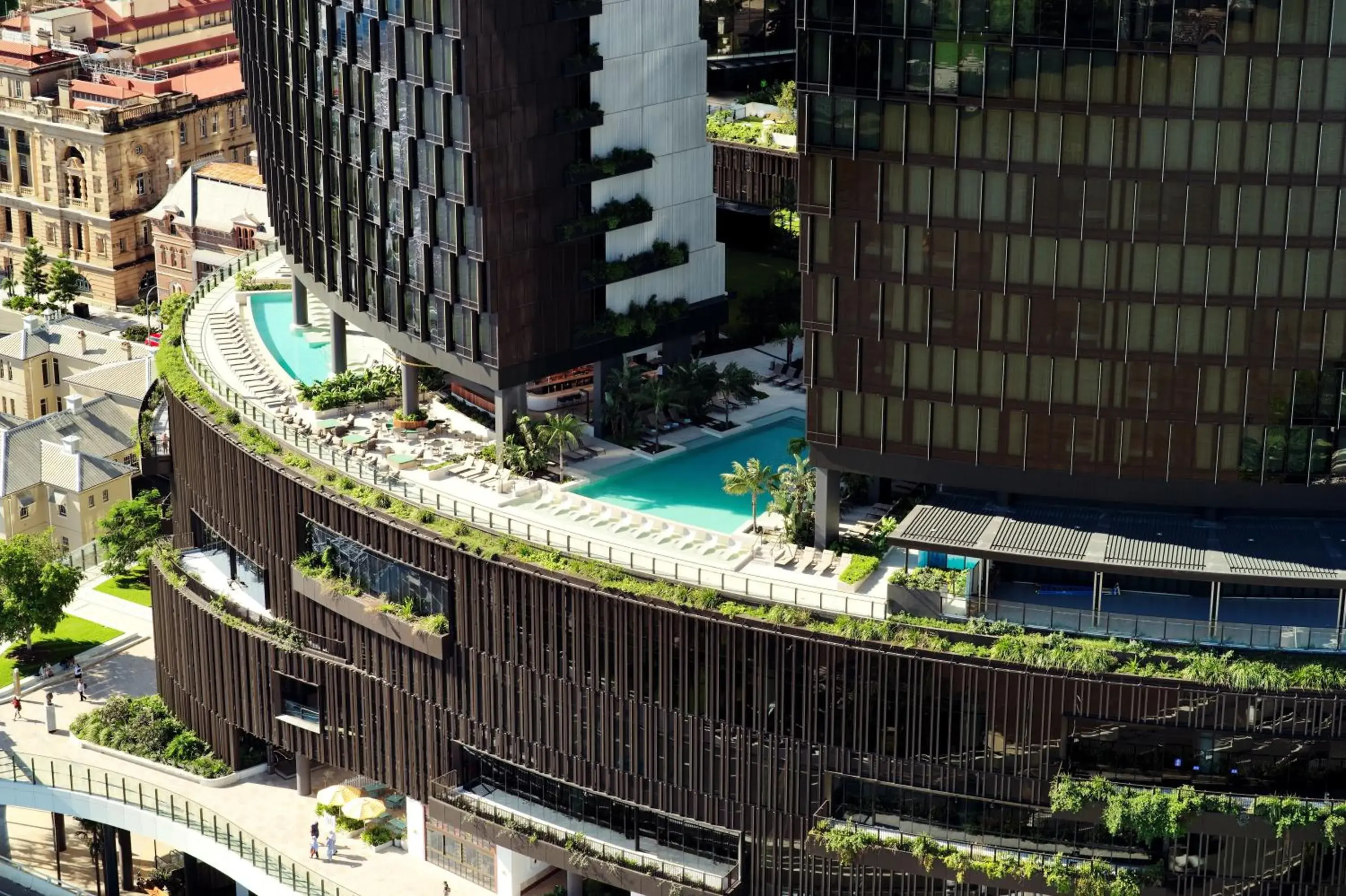 Swimming pool in The Star Grand Brisbane Swimming pool in The Star Grand Brisbane