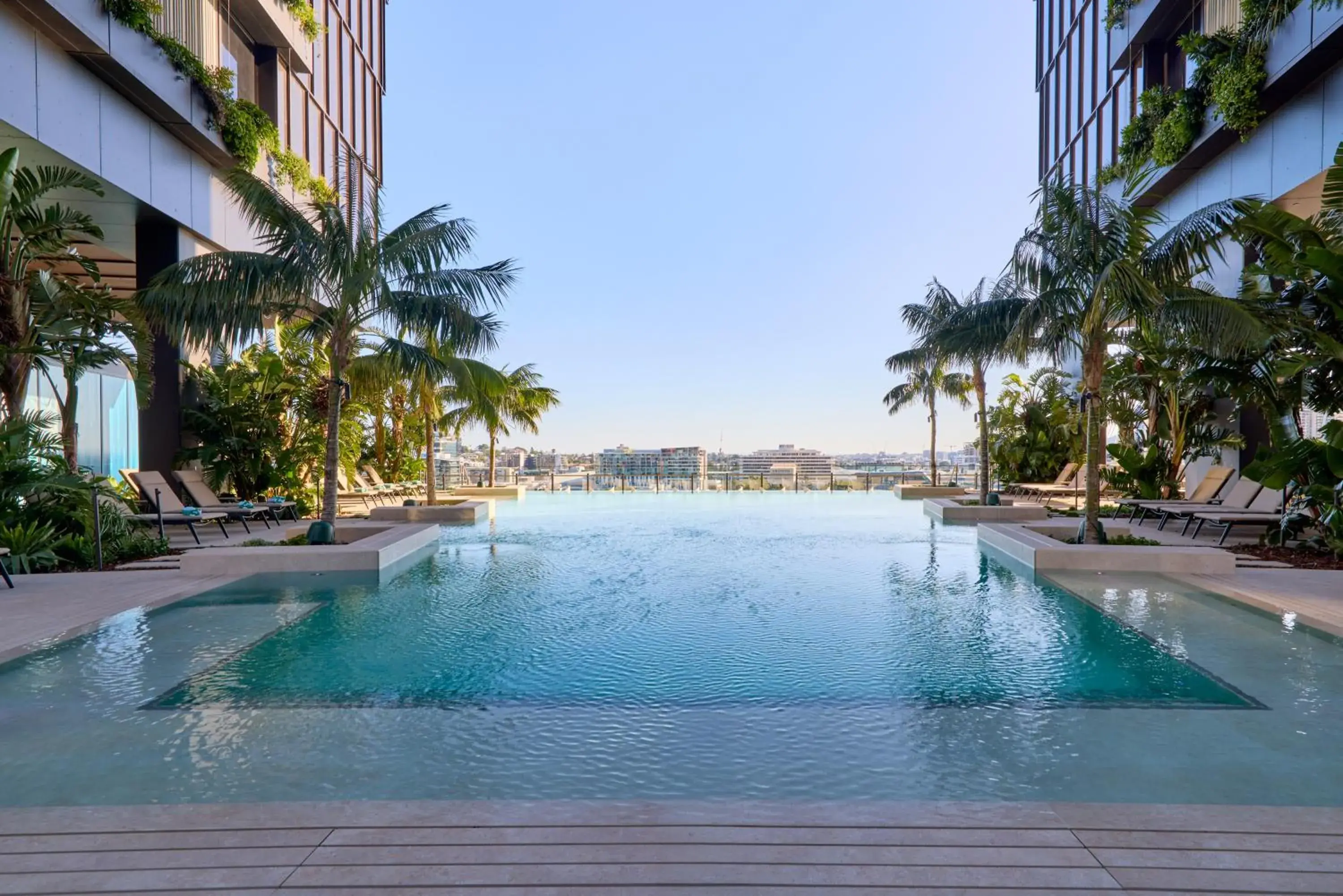 Swimming pool in The Star Grand Brisbane Swimming pool in The Star Grand Brisbane