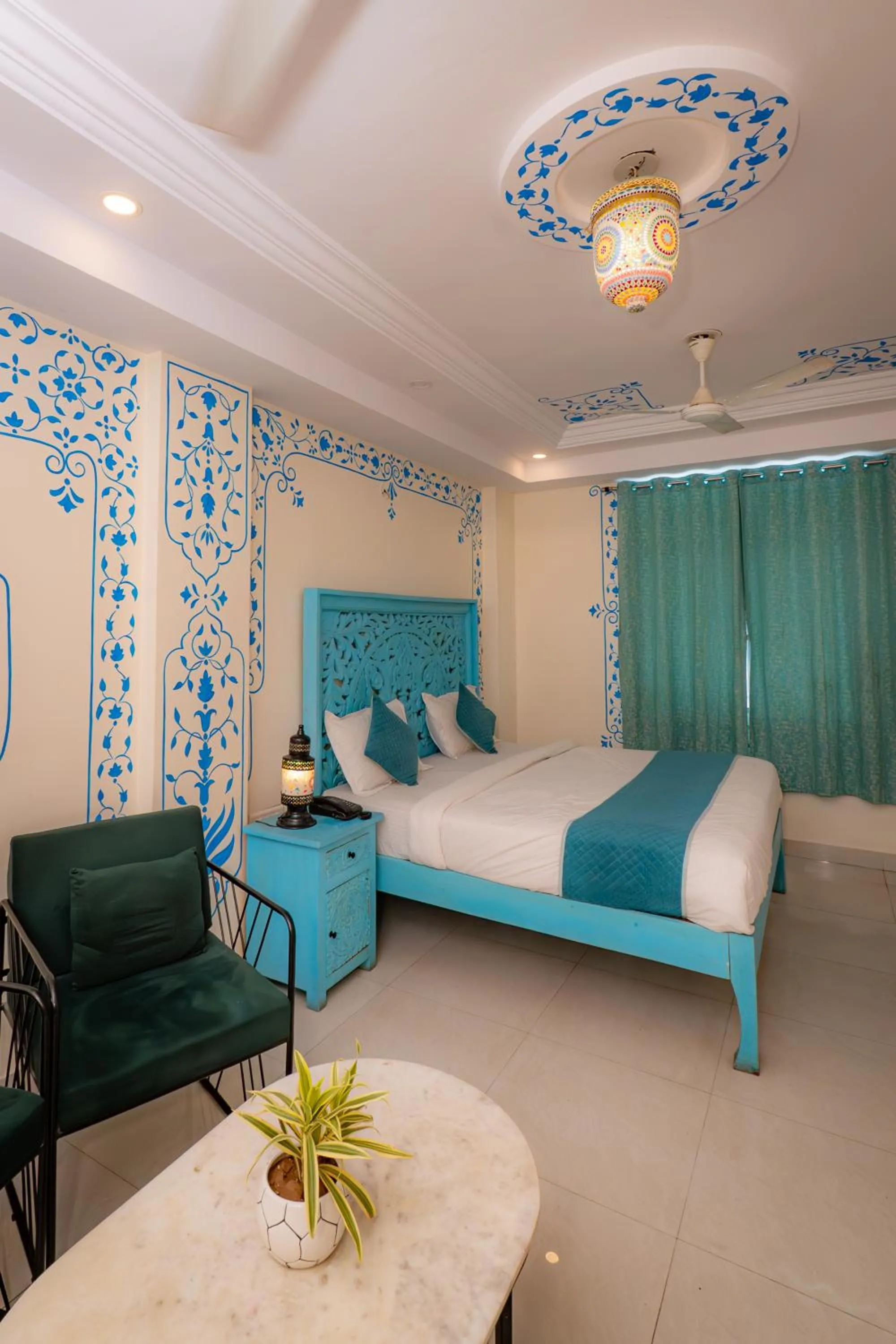 Bed in Raj Residency