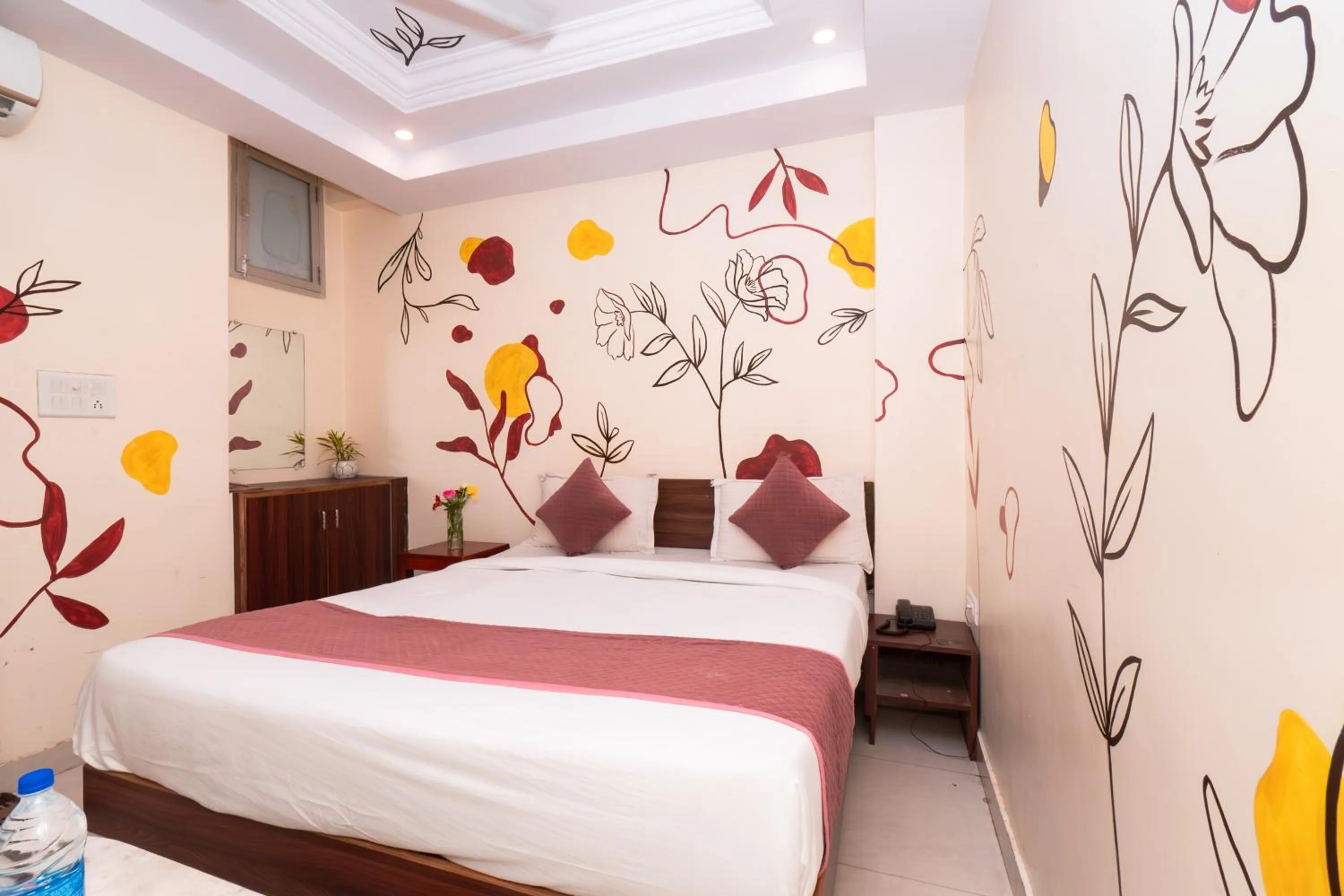 Bed in Raj Residency