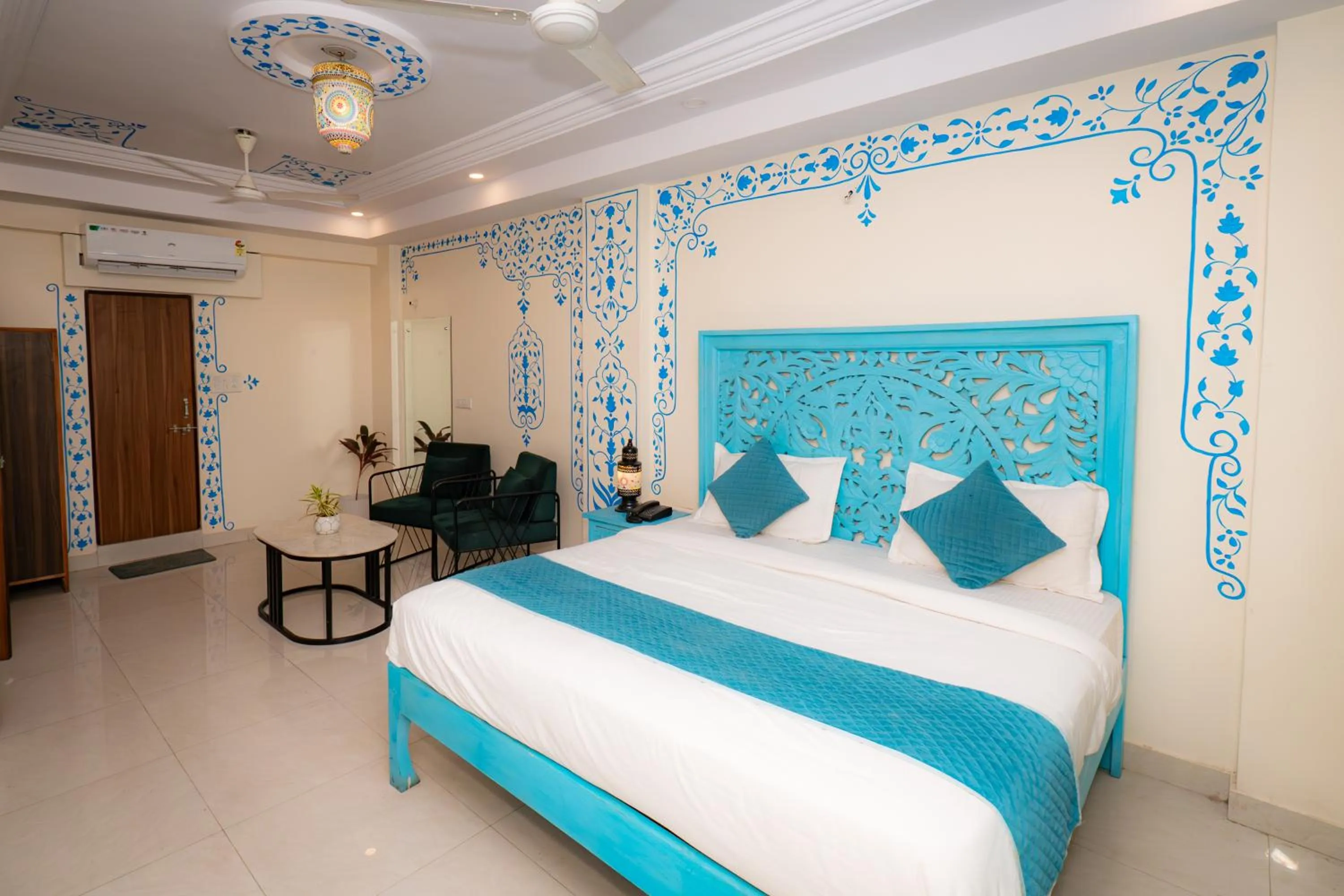 Bed in Raj Residency