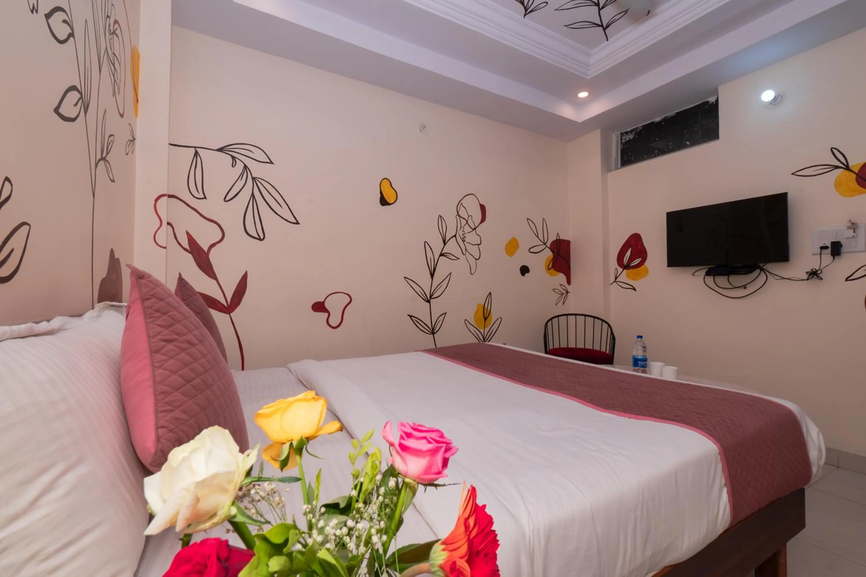 Bed in Raj Residency