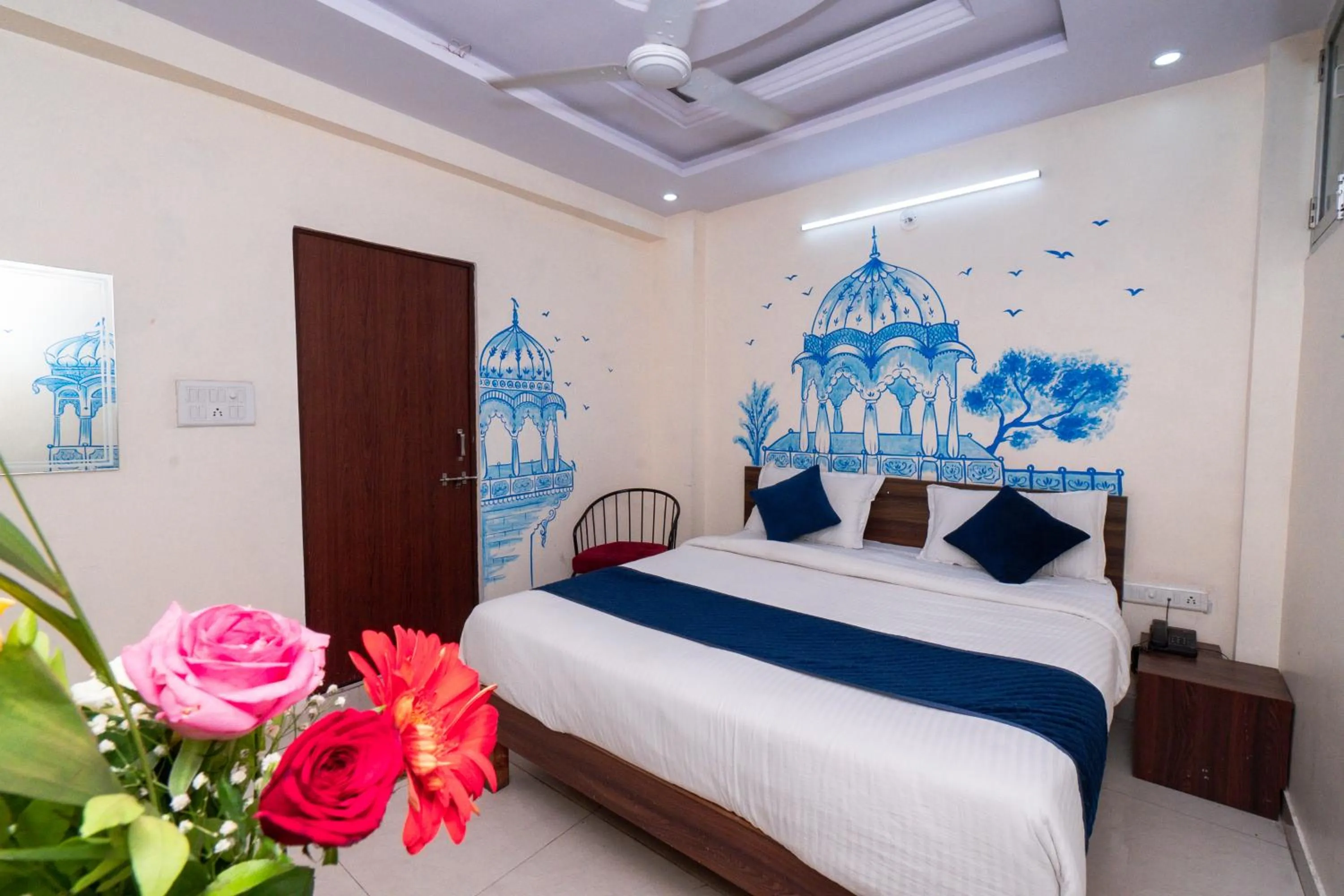 Bed in Raj Residency