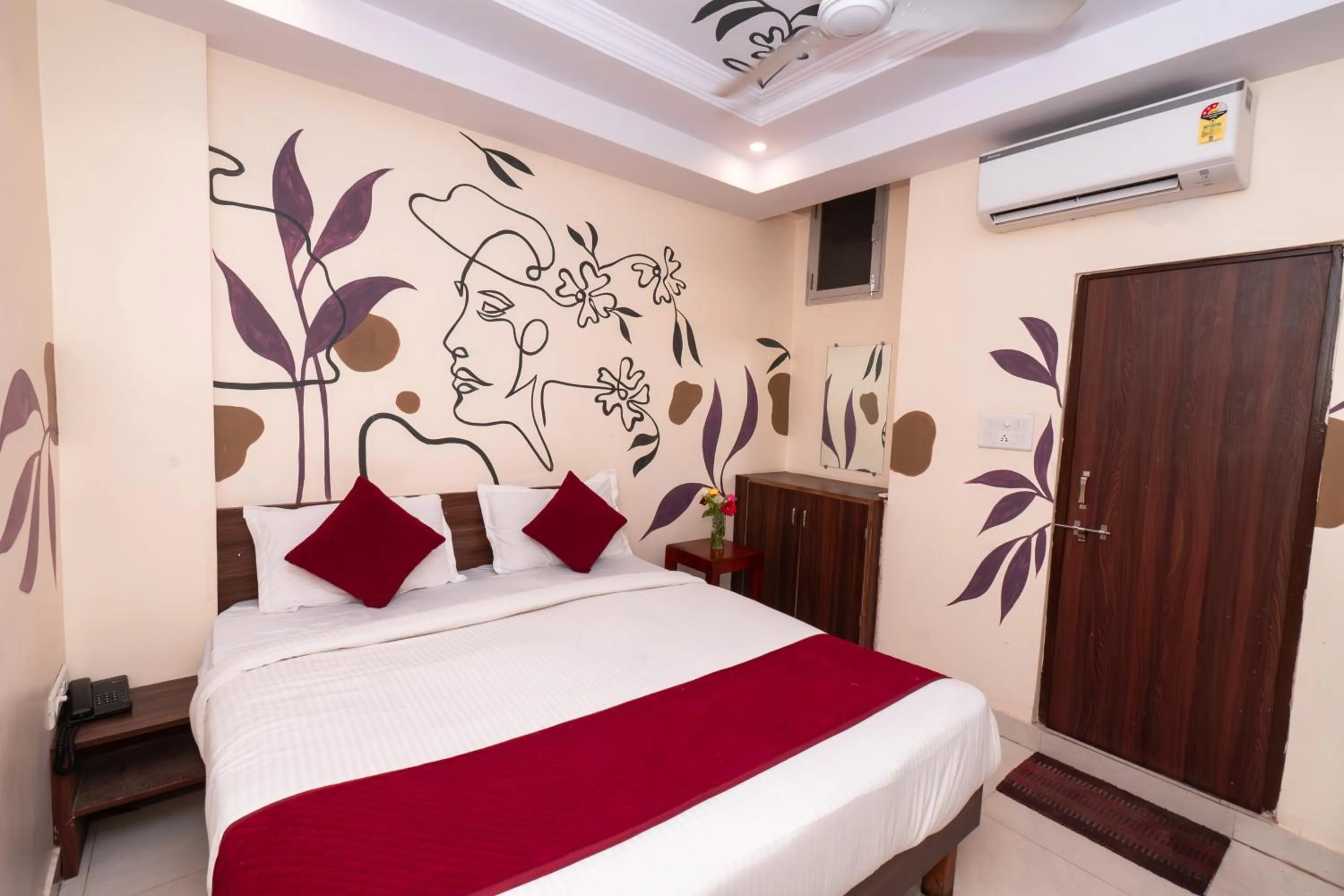 Bed in Raj Residency